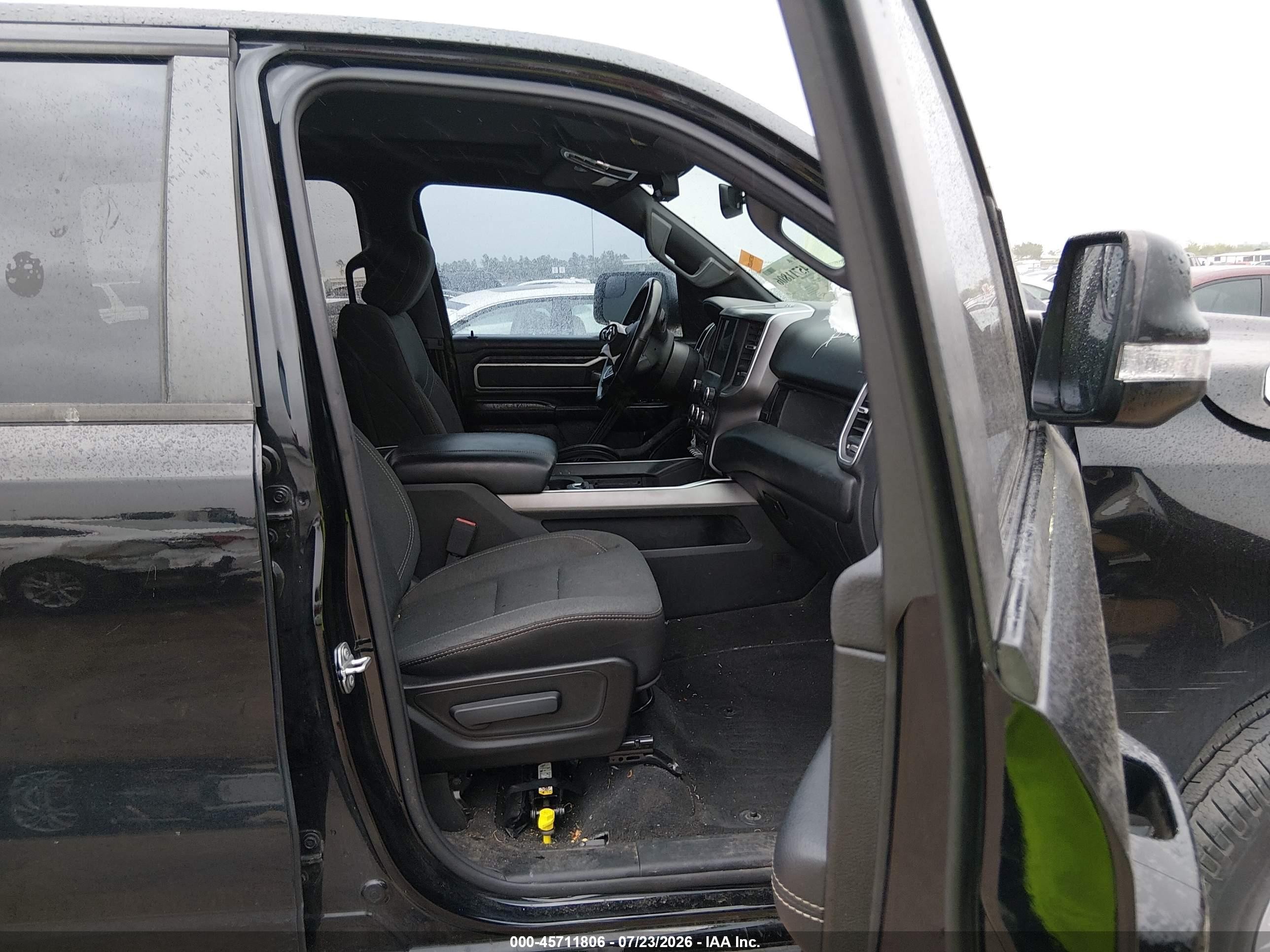 2021 Ram 1500 Lone Star  4x2 5'7 Box Черный vin: 1C6RREFG9MN503055