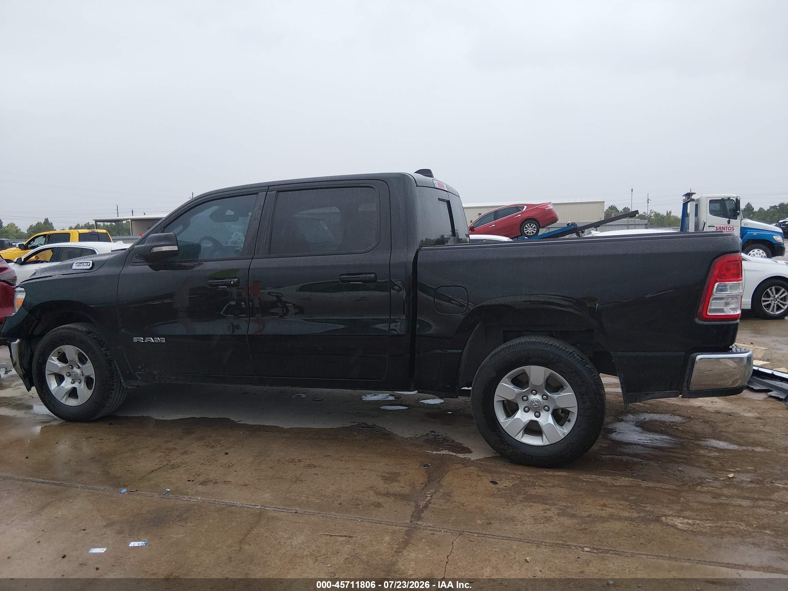 2021 Ram 1500 Lone Star  4x2 5'7 Box Черный vin: 1C6RREFG9MN503055