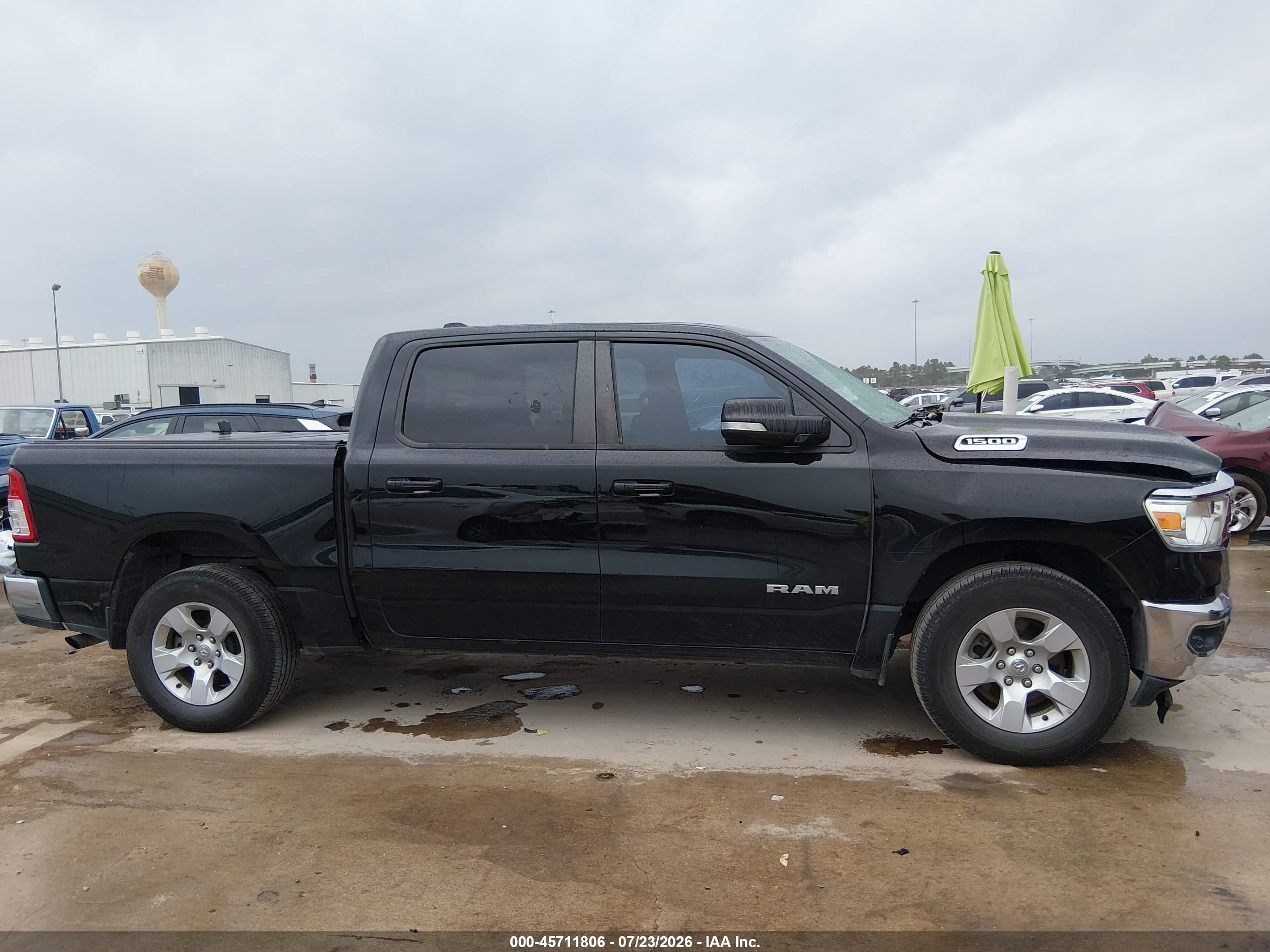 2021 Ram 1500 Lone Star  4x2 5'7 Box Черный vin: 1C6RREFG9MN503055