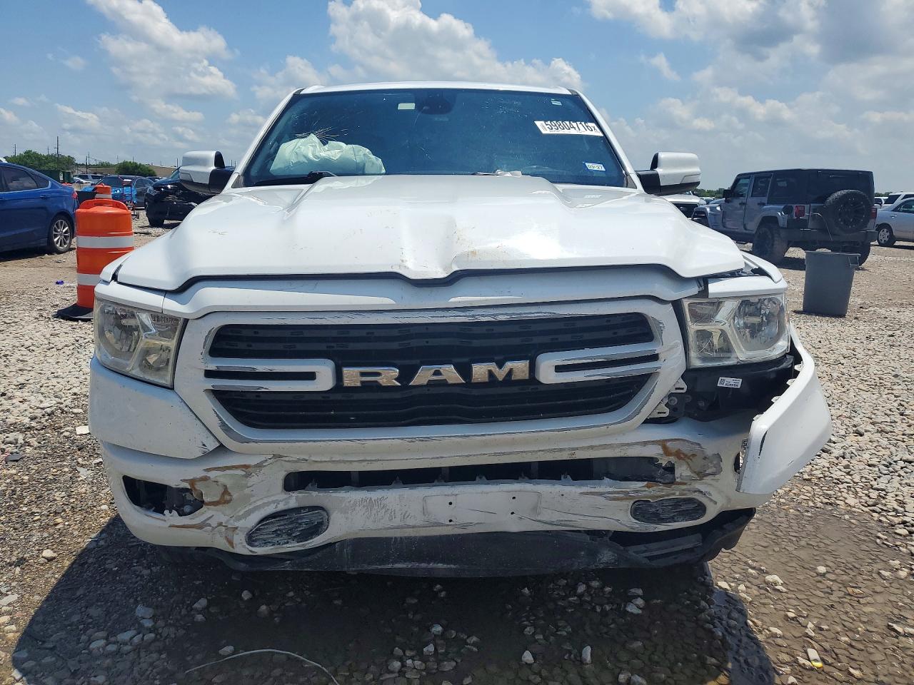2019 Ram 1500 Big Horn/lone Star White vin: 1C6RREFT0KN893943