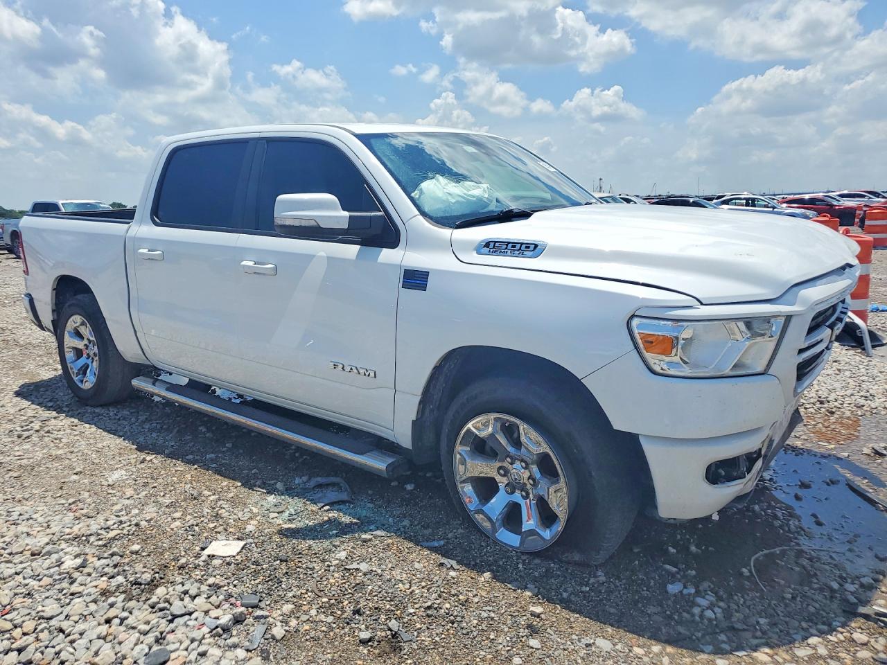 2019 Ram 1500 Big Horn/lone Star White vin: 1C6RREFT0KN893943