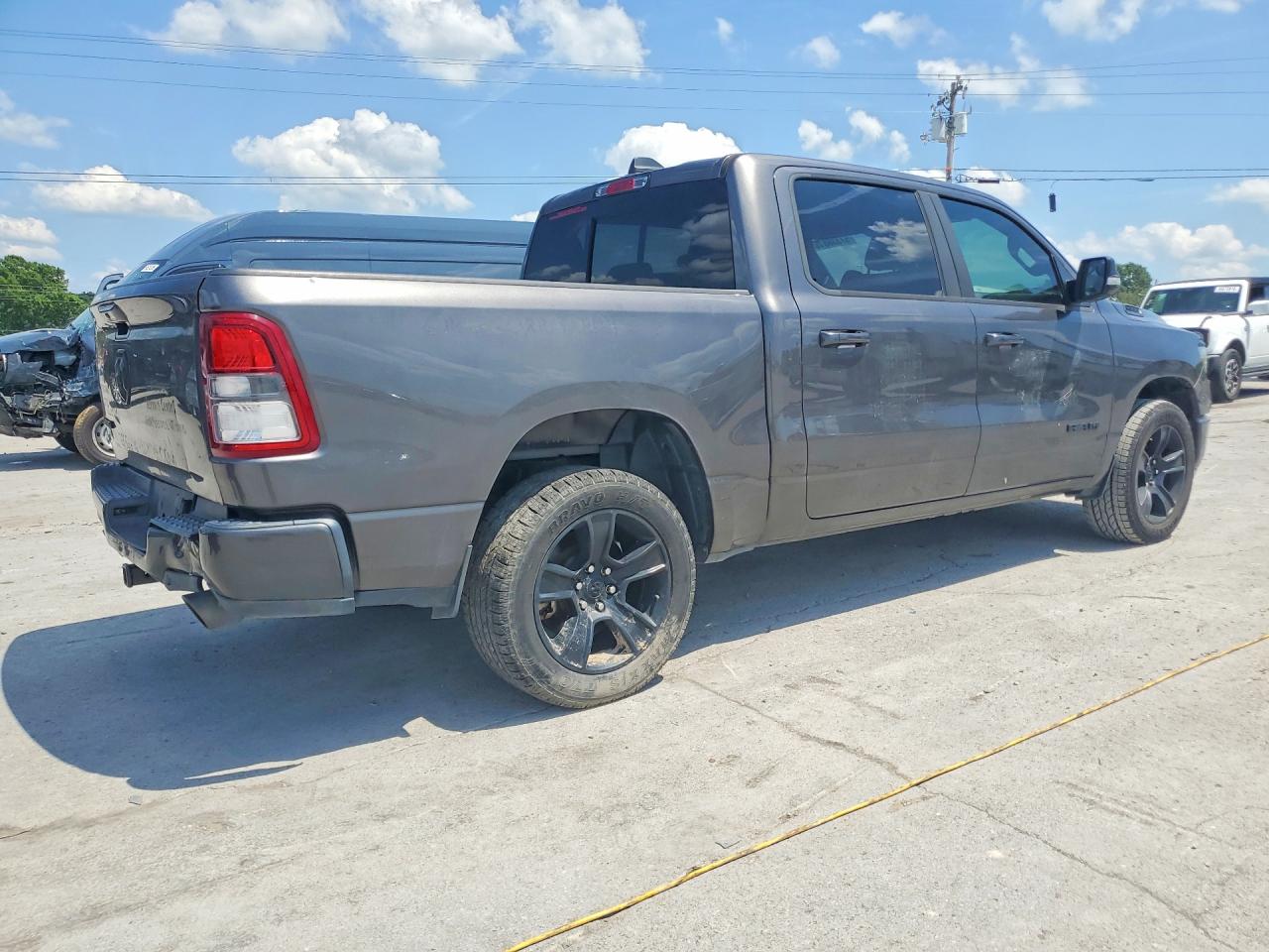 2022 Ram 1500 Big Horn Gray vin: 1C6RREFT3NN120002