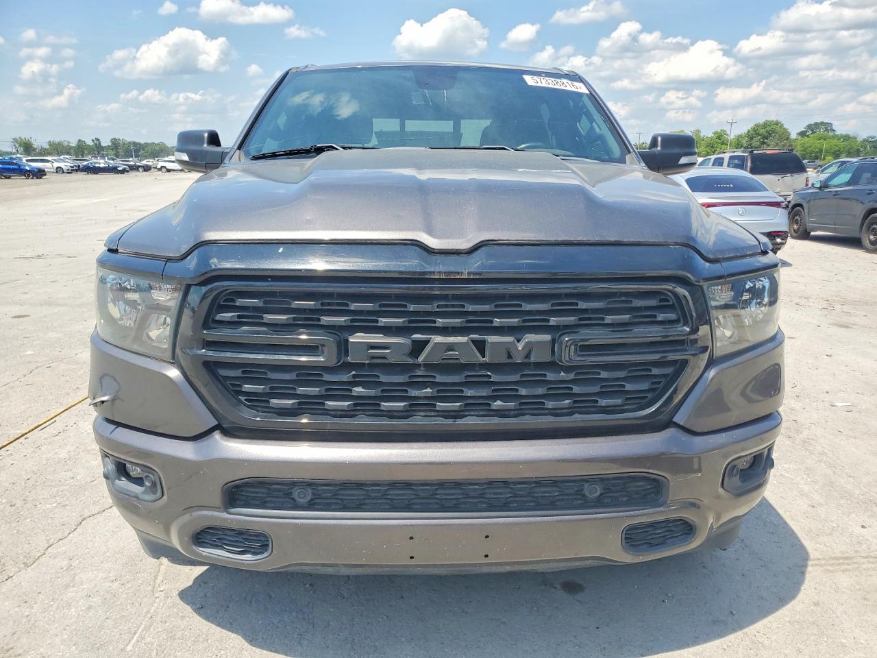 2022 Ram 1500 Big Horn Gray vin: 1C6RREFT3NN120002