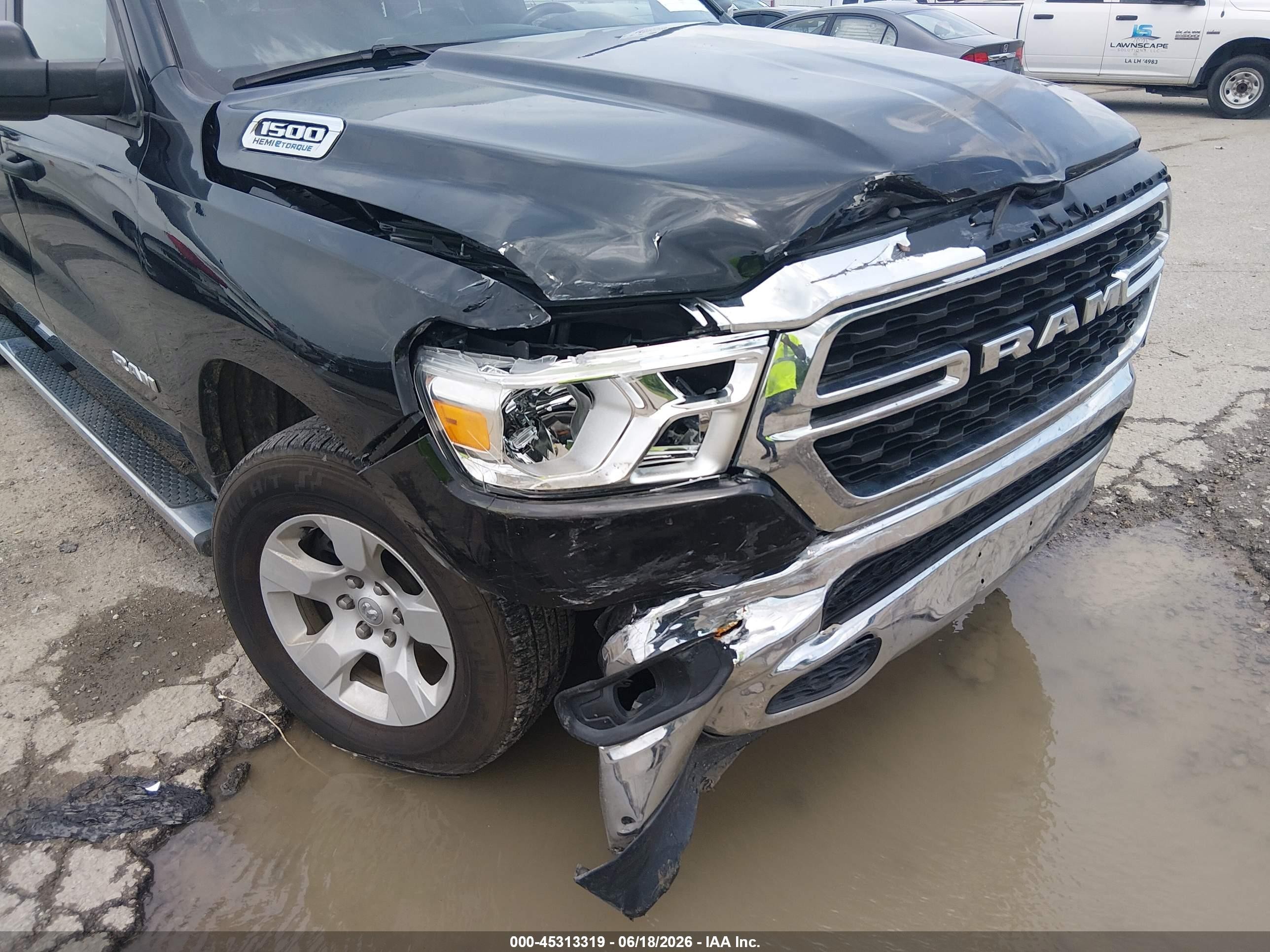 2023 Ram 1500 Big Horn  4x2 5'7 Box Black vin: 1C6RREFT5PN579180