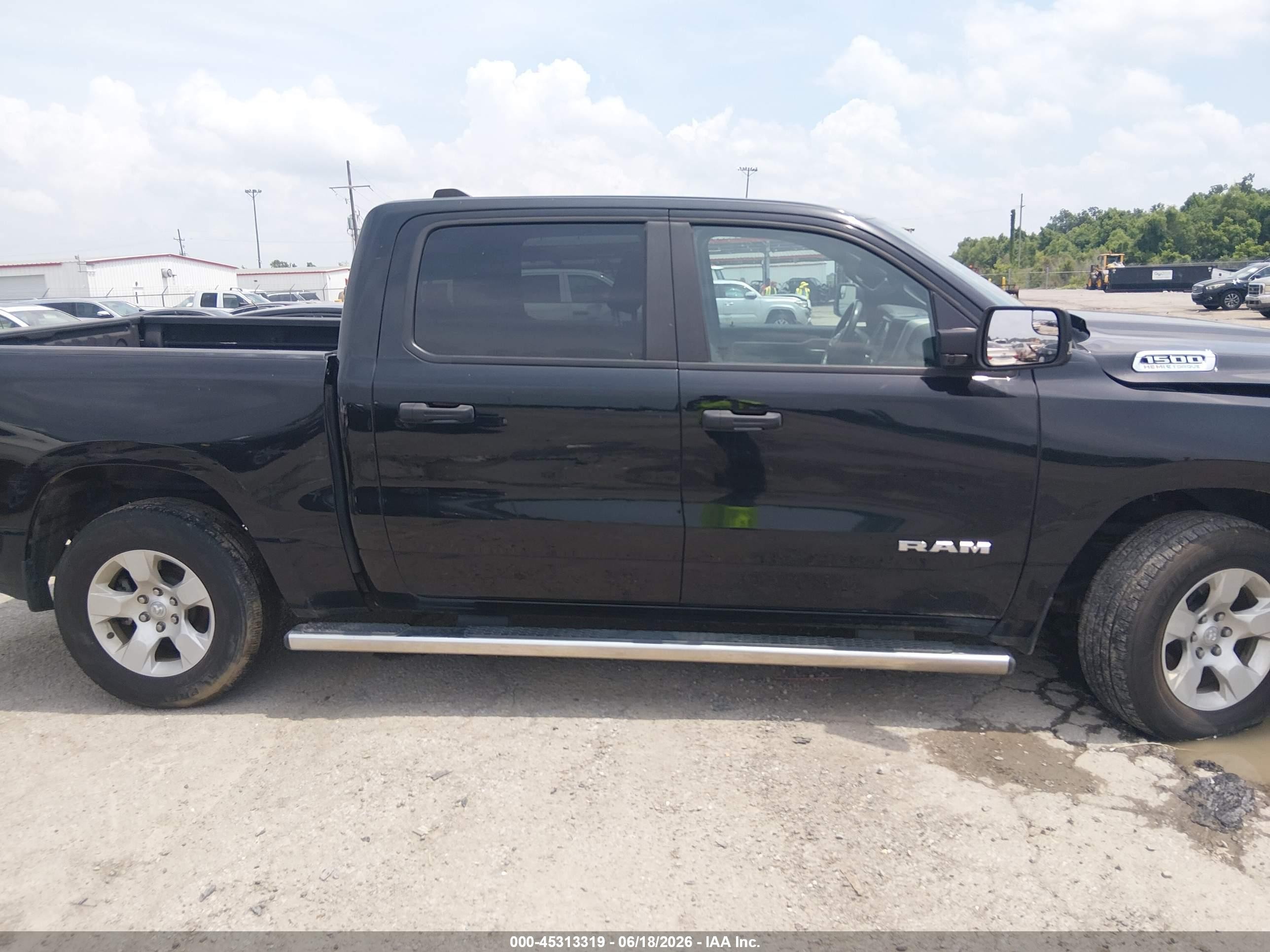 2023 Ram 1500 Big Horn  4x2 5'7 Box Black vin: 1C6RREFT5PN579180