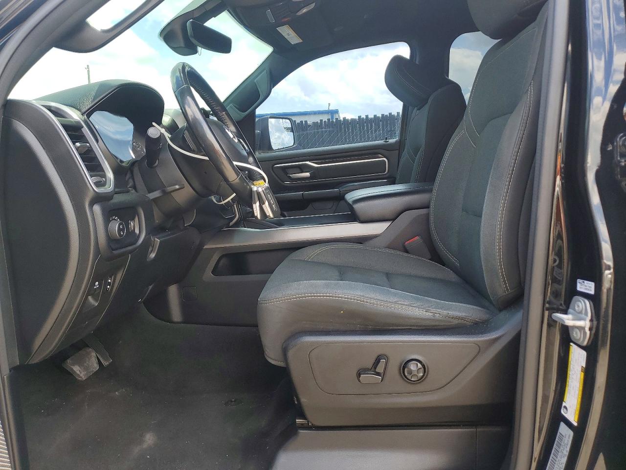 2020 Ram 1500 Big Horn Black vin: 1C6RREFT7LN306395