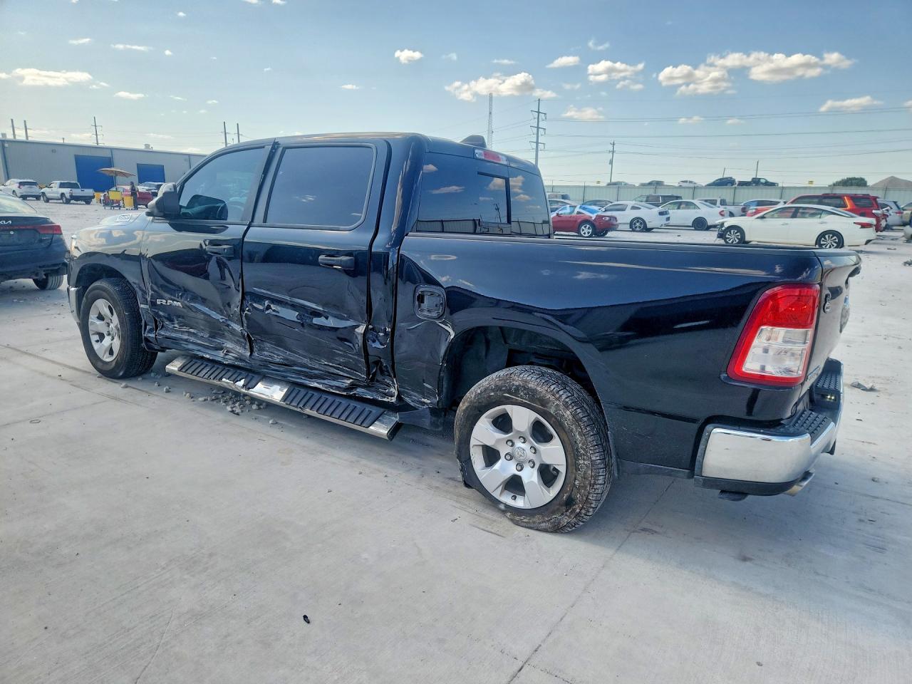 2023 Ram 1500 Big Horn/lone Star Черный vin: 1C6RREFT7PN619582