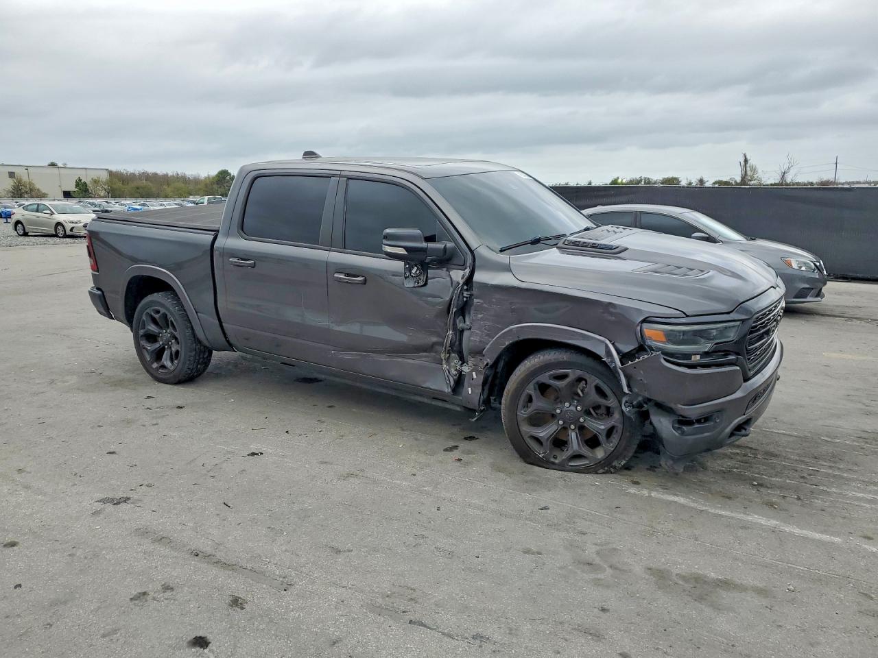 2021 Ram 1500 Limited Gray vin: 1C6RREHT0MN748868