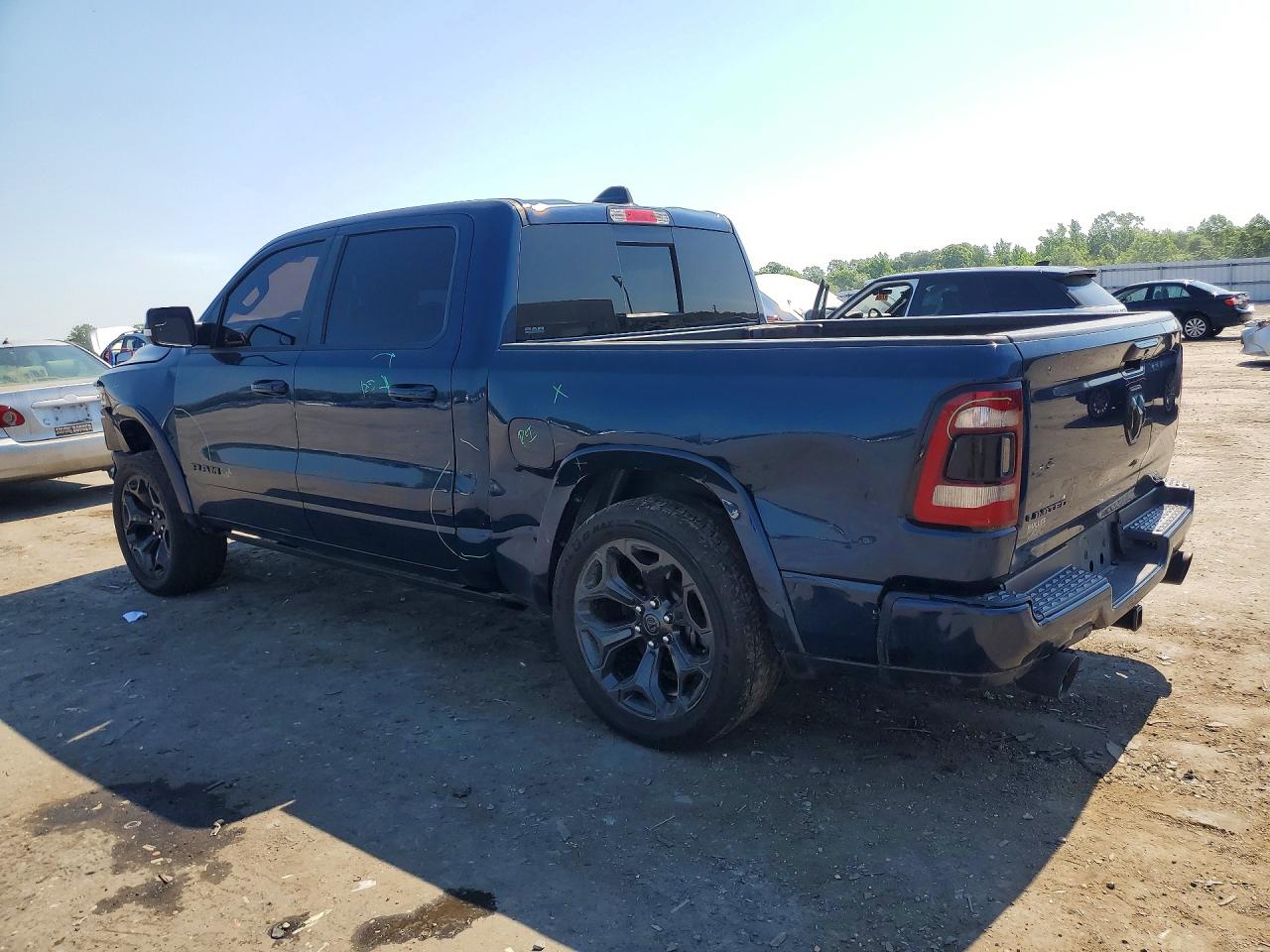 2021 Ram 1500 Limited Blue vin: 1C6RREHT3MN709336