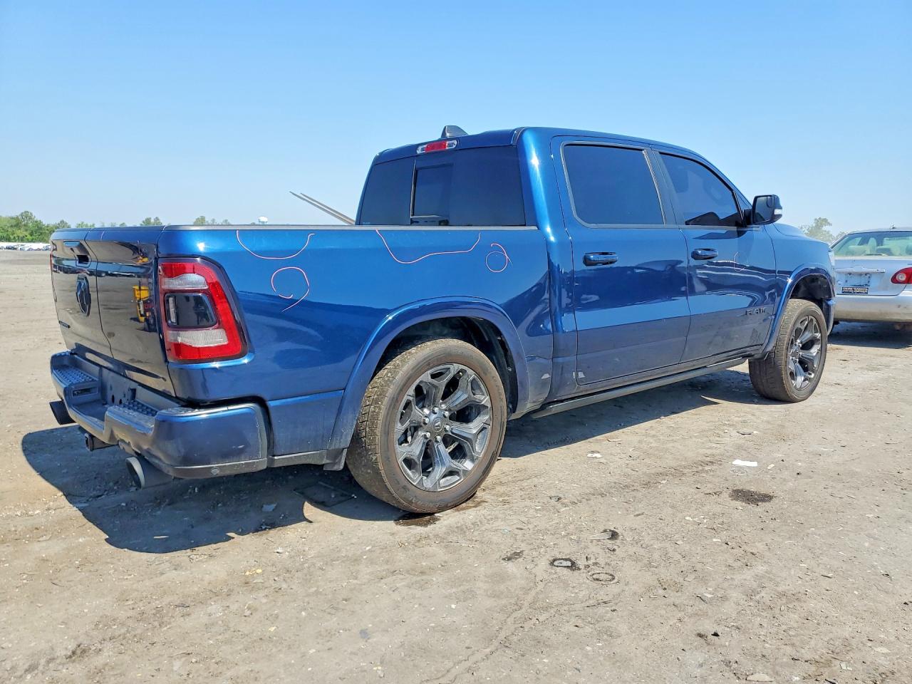 2021 Ram 1500 Limited Blue vin: 1C6RREHT3MN709336