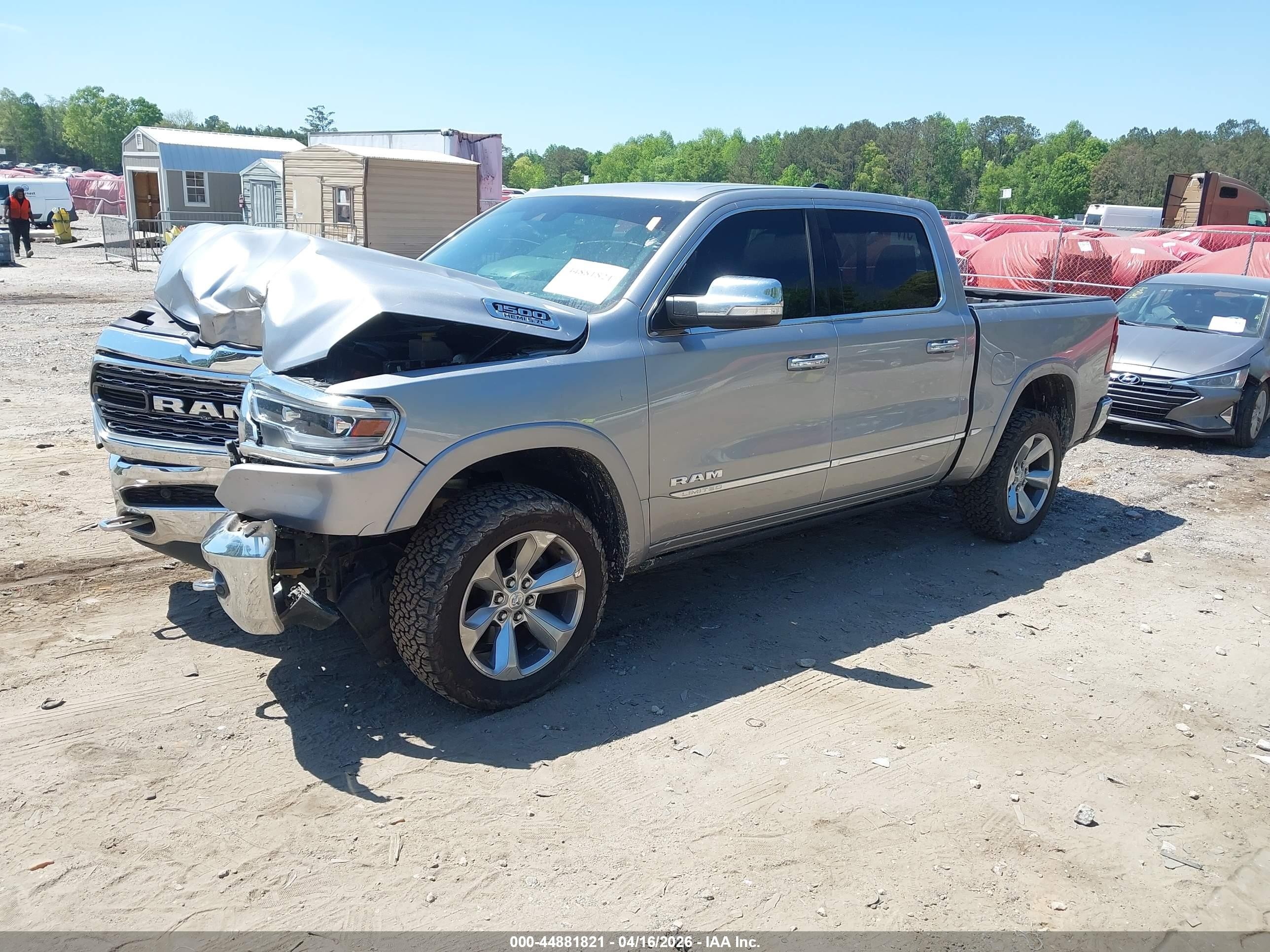 2019 Ram 1500 Limited  4x2 5'7 Box Gray vin: 1C6RREHT4KN800709