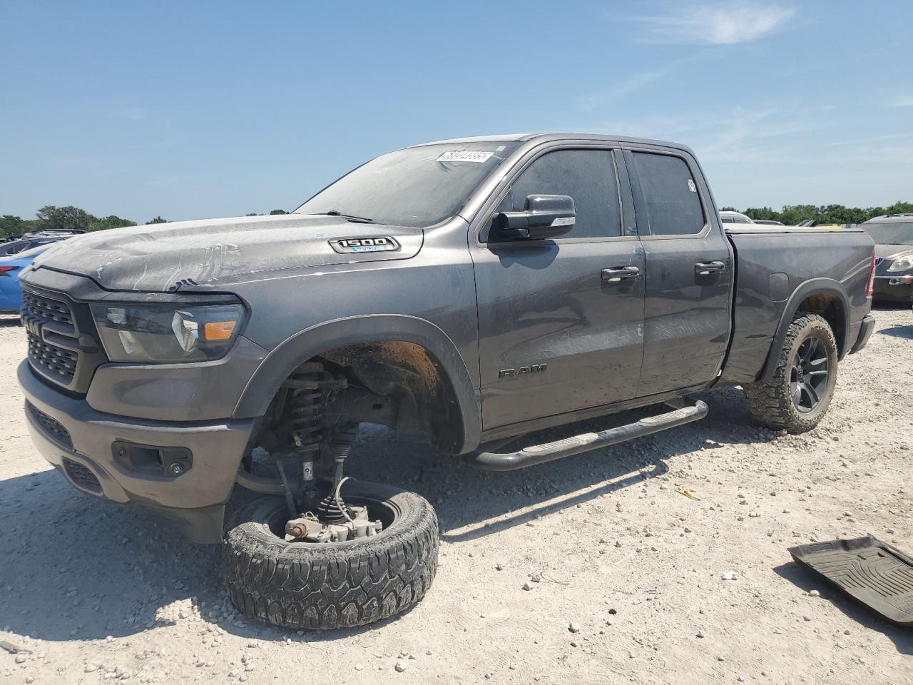 2022 Ram 1500 Big Horn/lone Star Gray vin: 1C6RRFBG7NN288210 Damage: LF Axle Assembly, Broken, Replacement Required