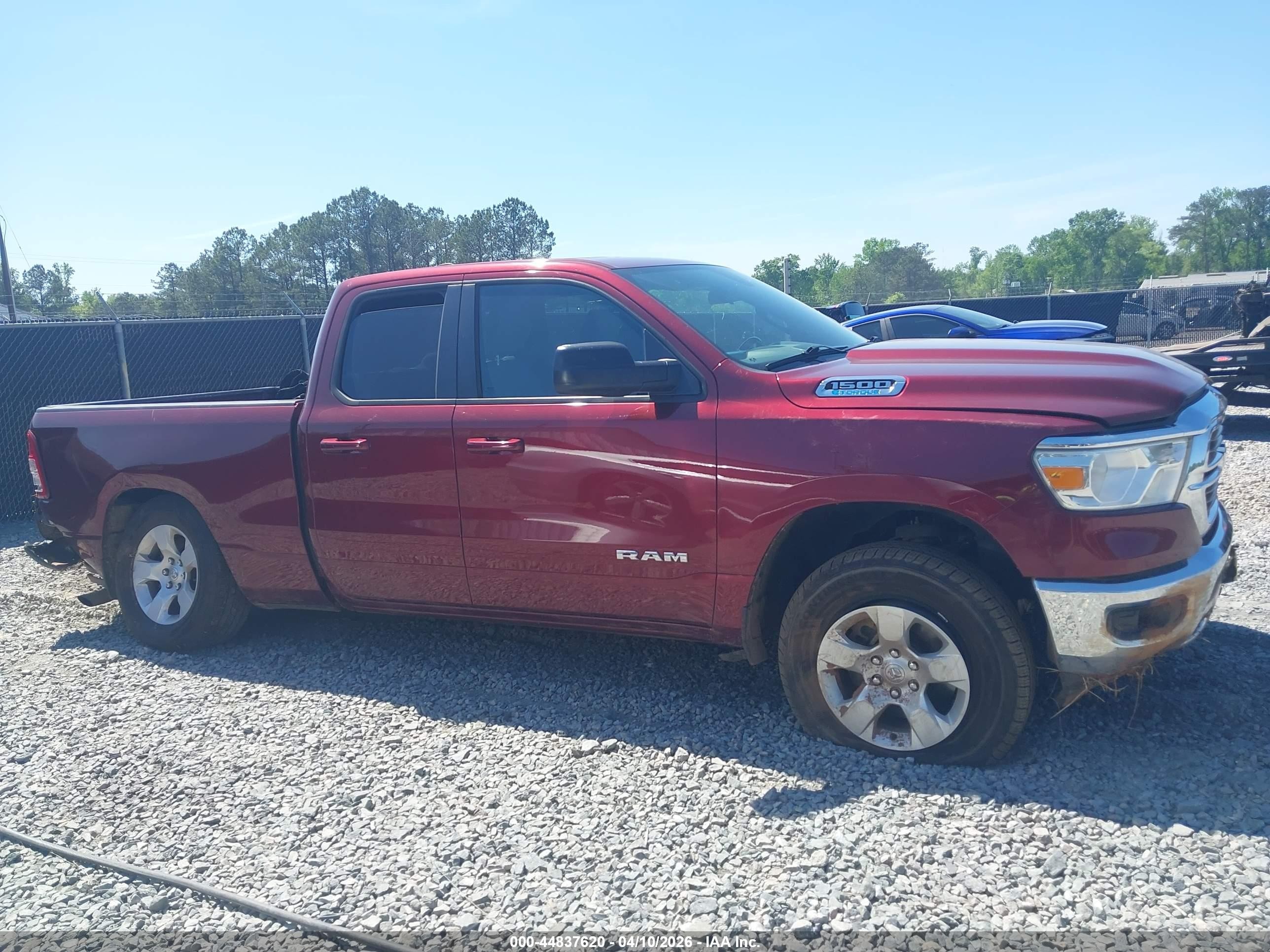 2021 Ram 1500 Big Horn  4x4 6'4 Box Red vin: 1C6RRFBG9MN741273