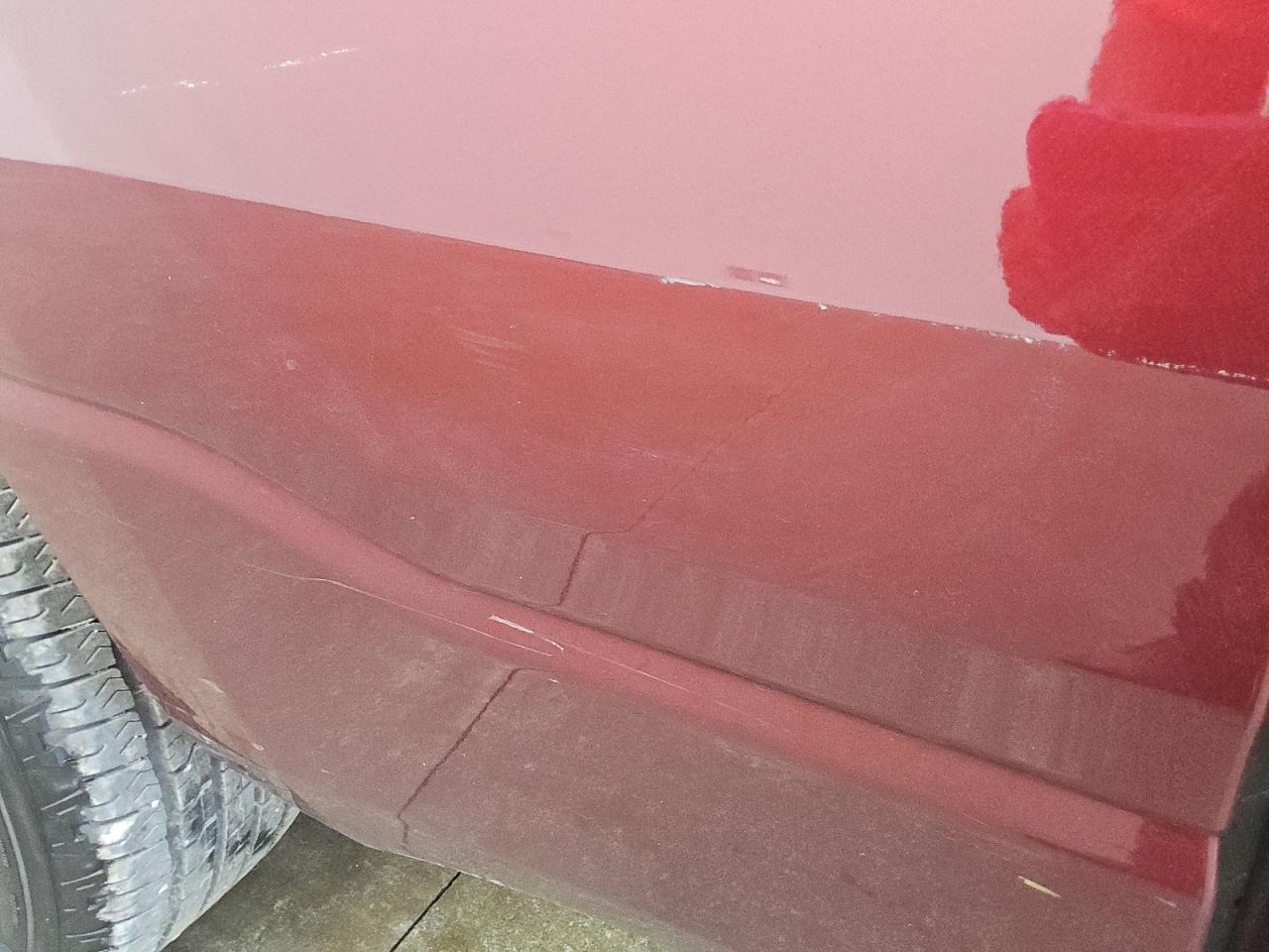 2021 Ram 1500 Tradesman Burgundy vin: 1C6RRFCG3MN714455 Damage: Right Bed Side, Heavy Scratch, 1 To 2 Inches