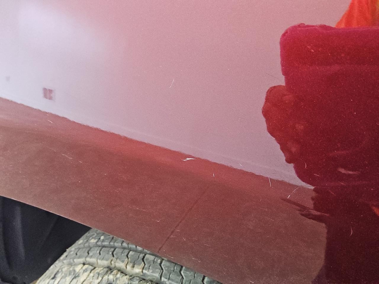 2021 Ram 1500 Tradesman Burgundy vin: 1C6RRFCG3MN714455 Damage: Left Bed Side, Heavy Scratch, 1 To 2 Inches