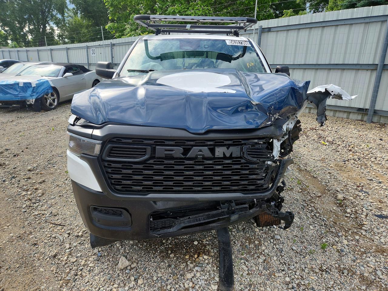 2025 Ram 1500 Tradesman Белый vin: 1C6RRFCG8SN696998