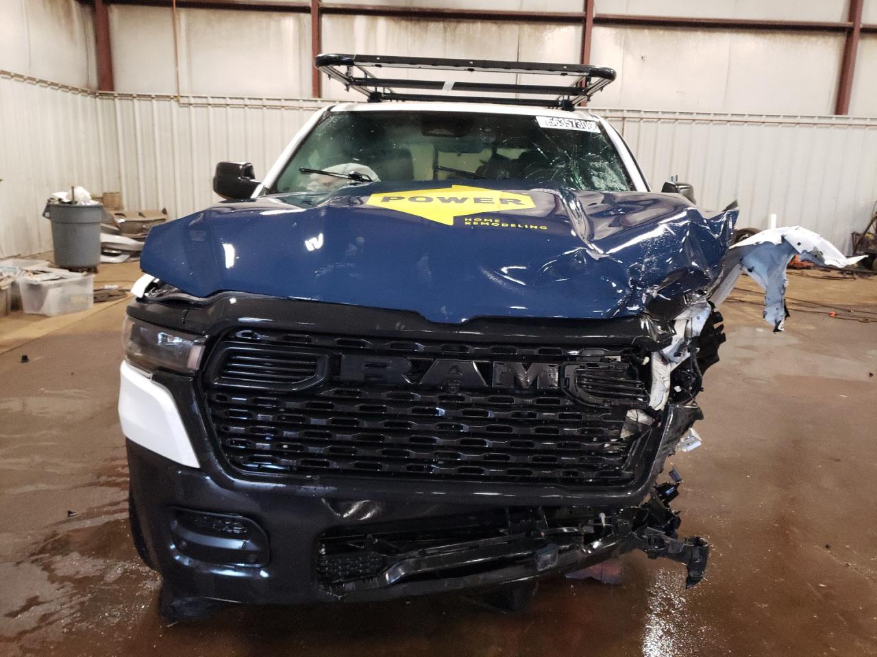 2025 Ram 1500 Tradesman Белый vin: 1C6RRFCG8SN696998 Damage: Front Bumper Reinforcement, Bent, 1 To 2 Inches