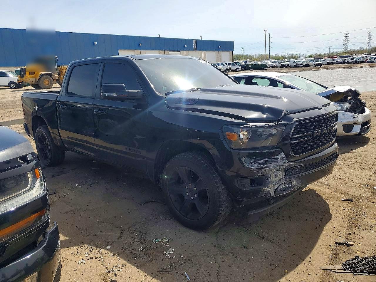 2023 Ram 1500 Big Horn Черный vin: 1C6RRFFG1PN520197