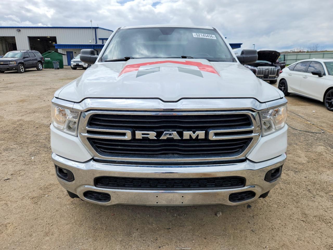 2021 Ram 1500 Big Horn White vin: 1C6RRFFG3MN573446