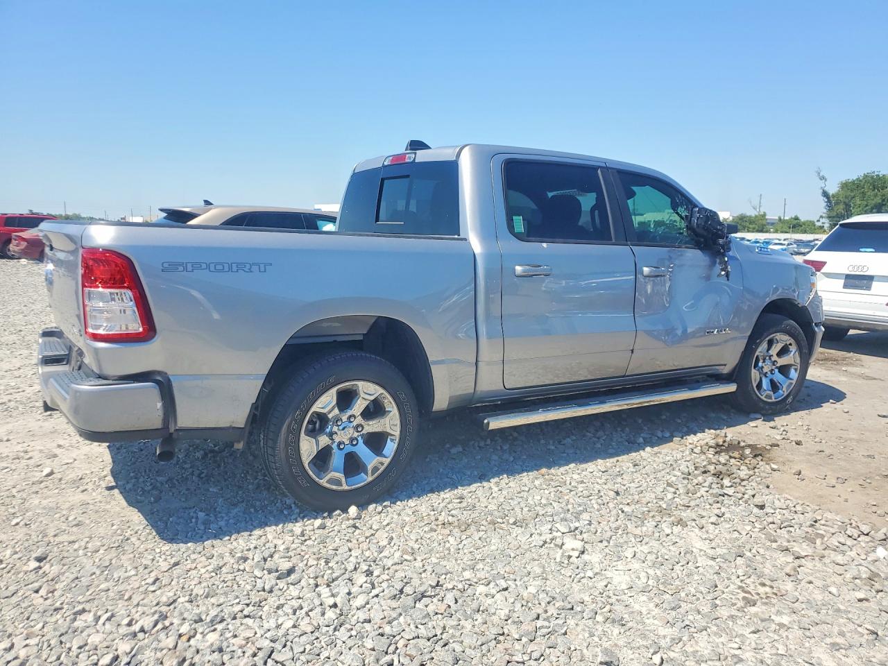 2022 Ram 1500 Big Horn Silver vin: 1C6RRFFG3NN443538
