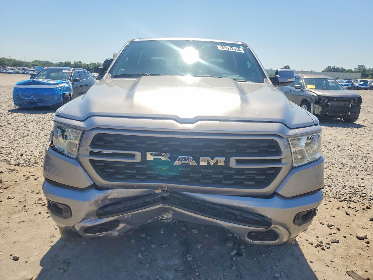 2022 Ram 1500 Big Horn Silver vin: 1C6RRFFG3NN443538
