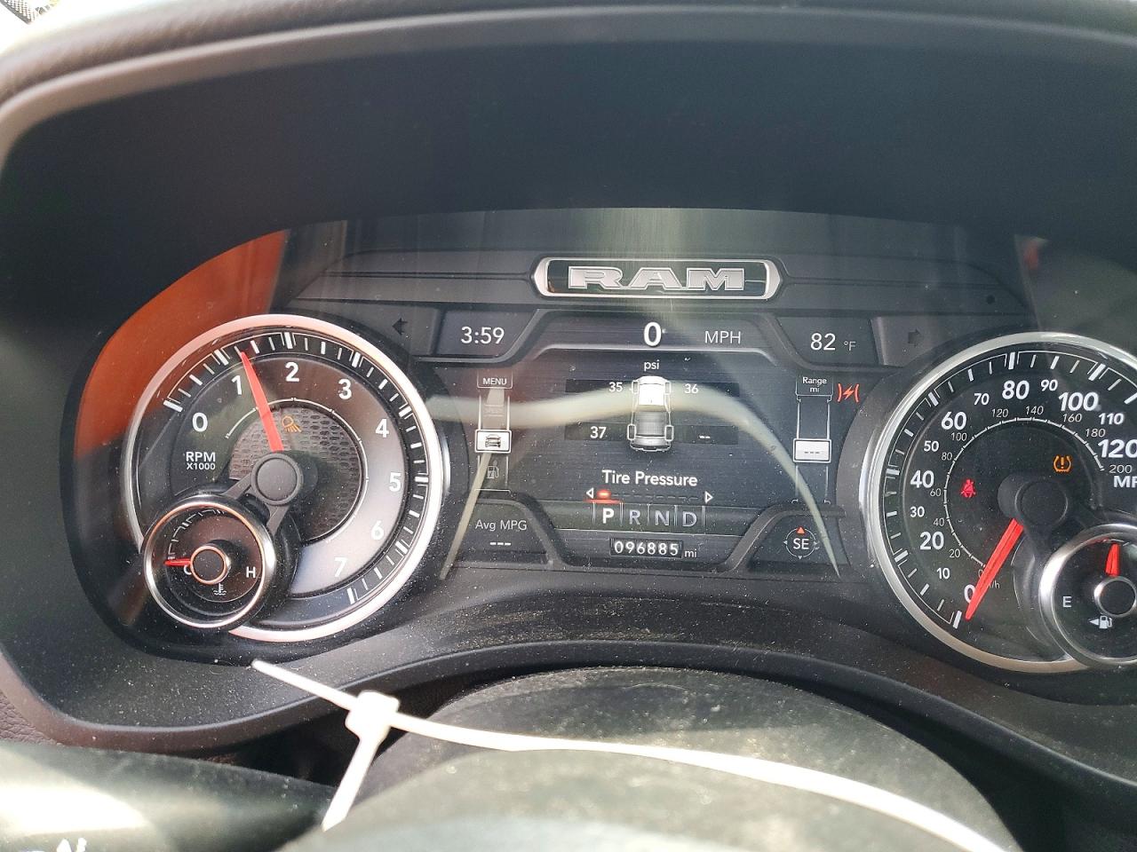 2019 Ram 1500 Big Horn Black vin: 1C6RRFFG4KN803265