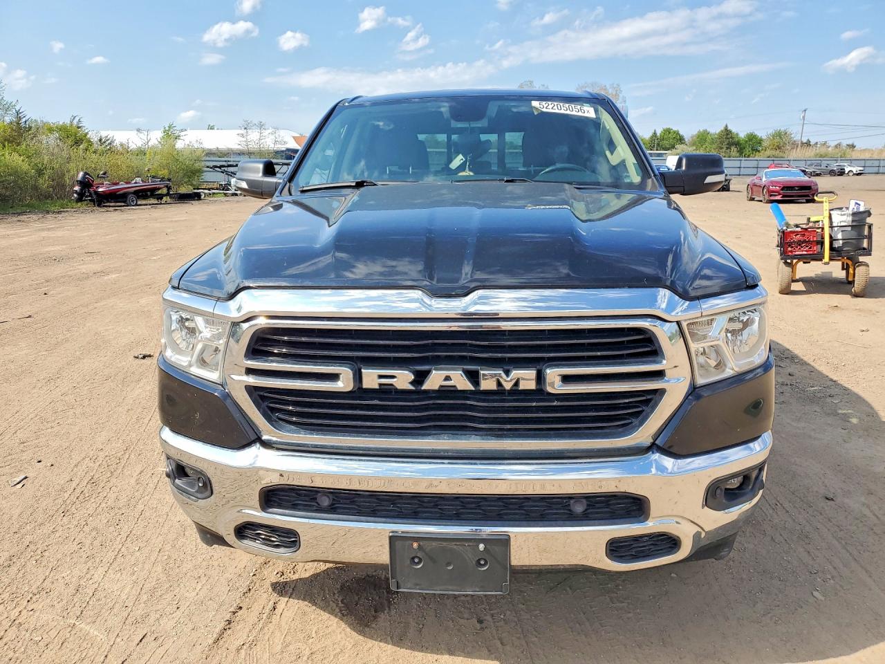 2019 Ram 1500 Big Horn Black vin: 1C6RRFFG4KN803265