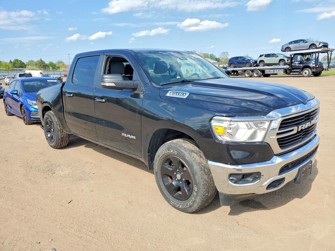 2019 Ram 1500 Big Horn Black vin: 1C6RRFFG4KN803265