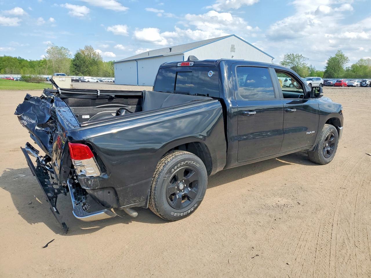 2019 Ram 1500 Big Horn Black vin: 1C6RRFFG4KN803265