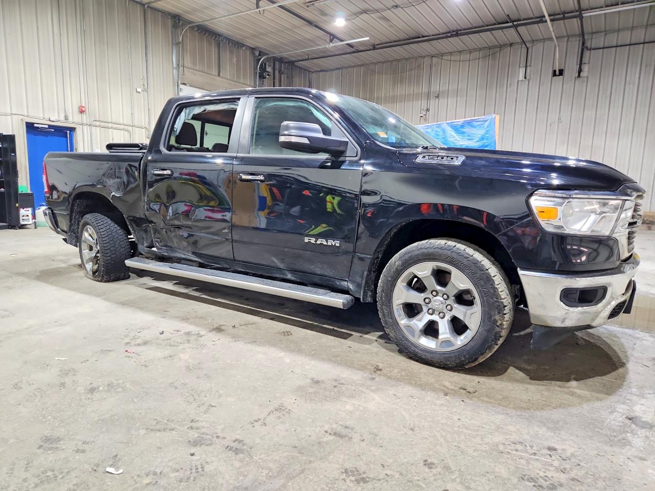 2019 Ram 1500 Big Horn Black vin: 1C6RRFFG4KN820972