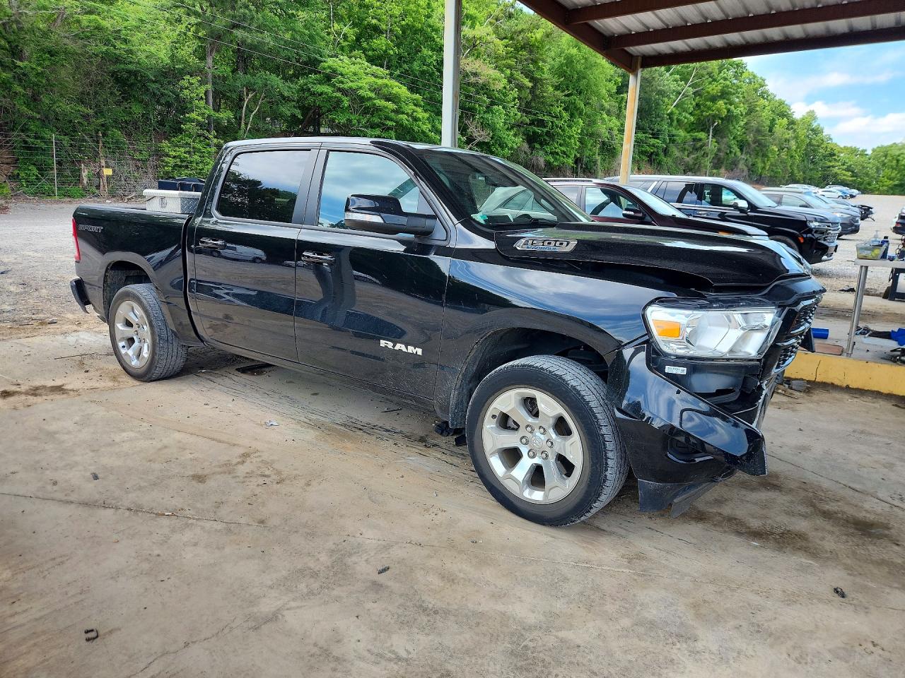 2022 Ram 1500 Big Horn Black vin: 1C6RRFFG6NN456042