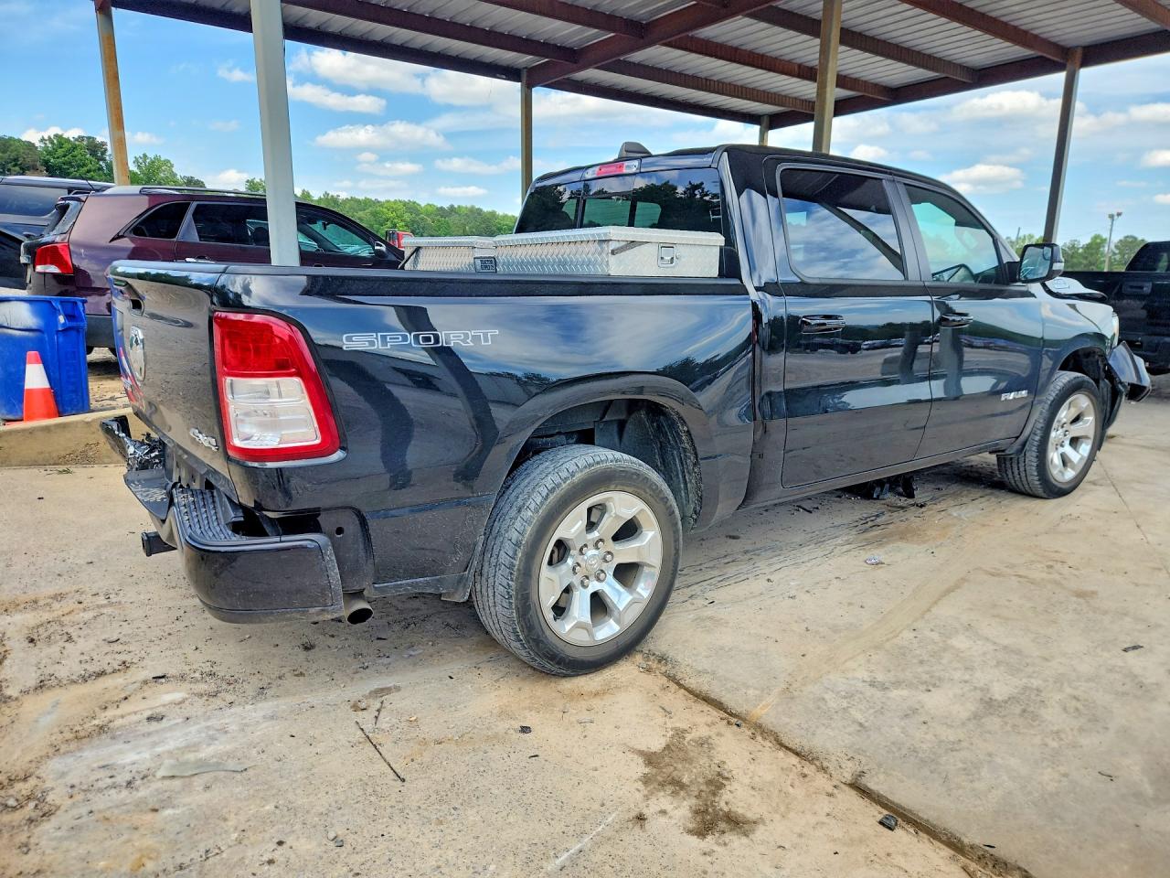 2022 Ram 1500 Big Horn Black vin: 1C6RRFFG6NN456042