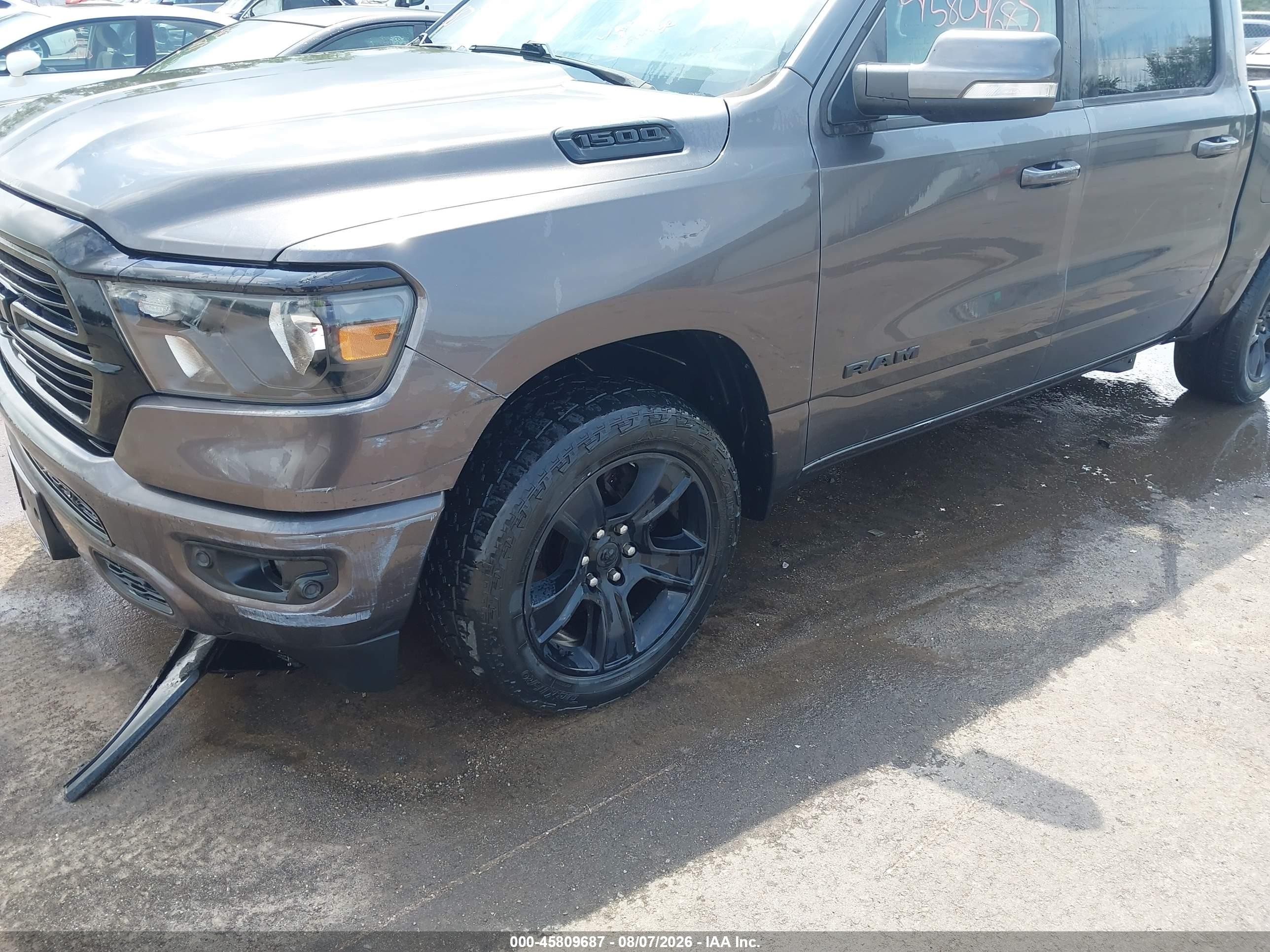 2020 Ram 1500 Big Horn  4x4 5'7 Box Gray vin: 1C6RRFFG8LN101922