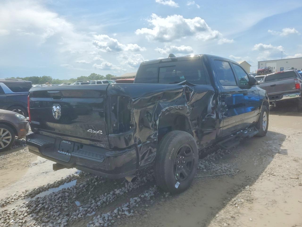 2021 Ram 1500 Big Horn Черный vin: 1C6RRFMG0MN625733