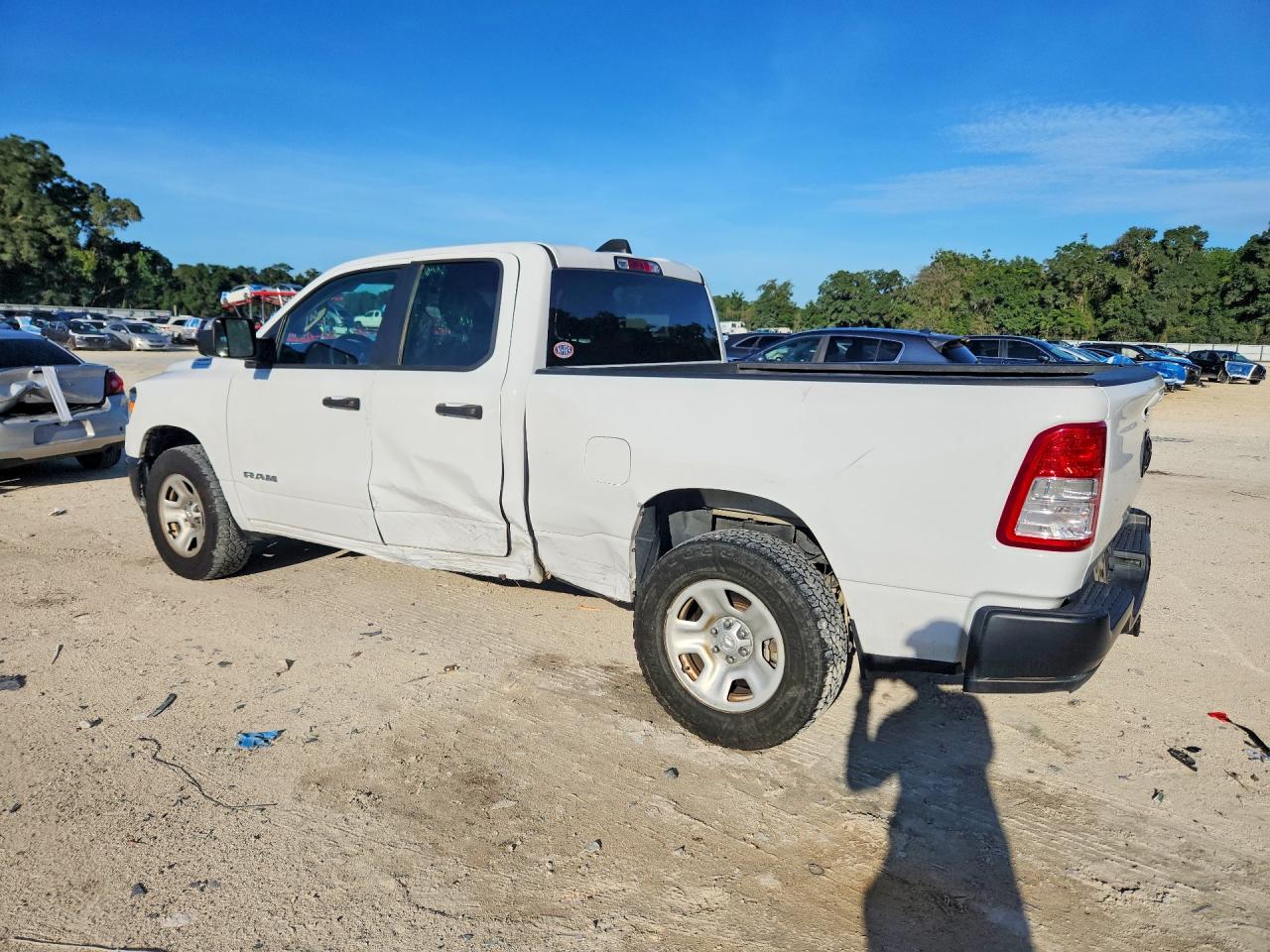 2020 Ram 1500 Tradesman White vin: 1C6SRECGXLN386087