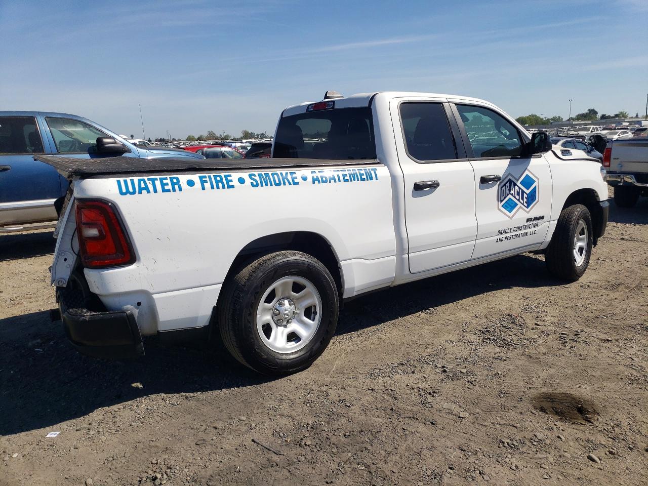 2025 Ram 1500 Tradesman White vin: 1C6SRECGXSN569875