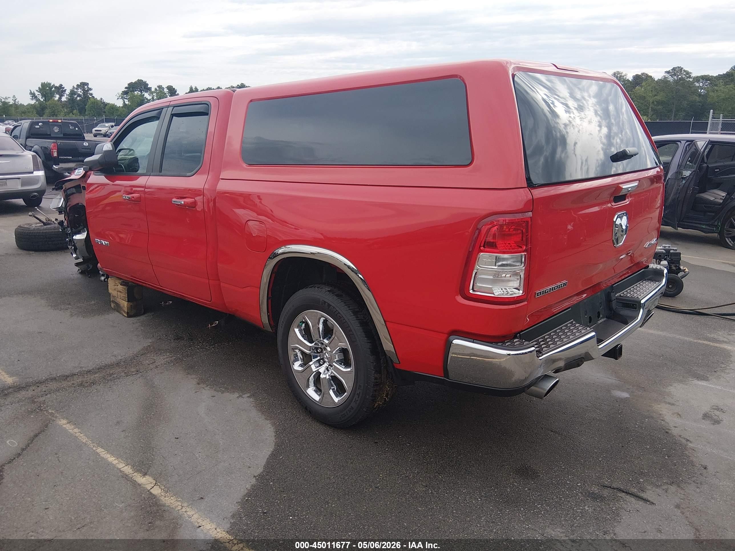 2020 Ram 1500 Big Horn  4x4 6'4 Box Red vin: 1C6SRFBT2LN110099