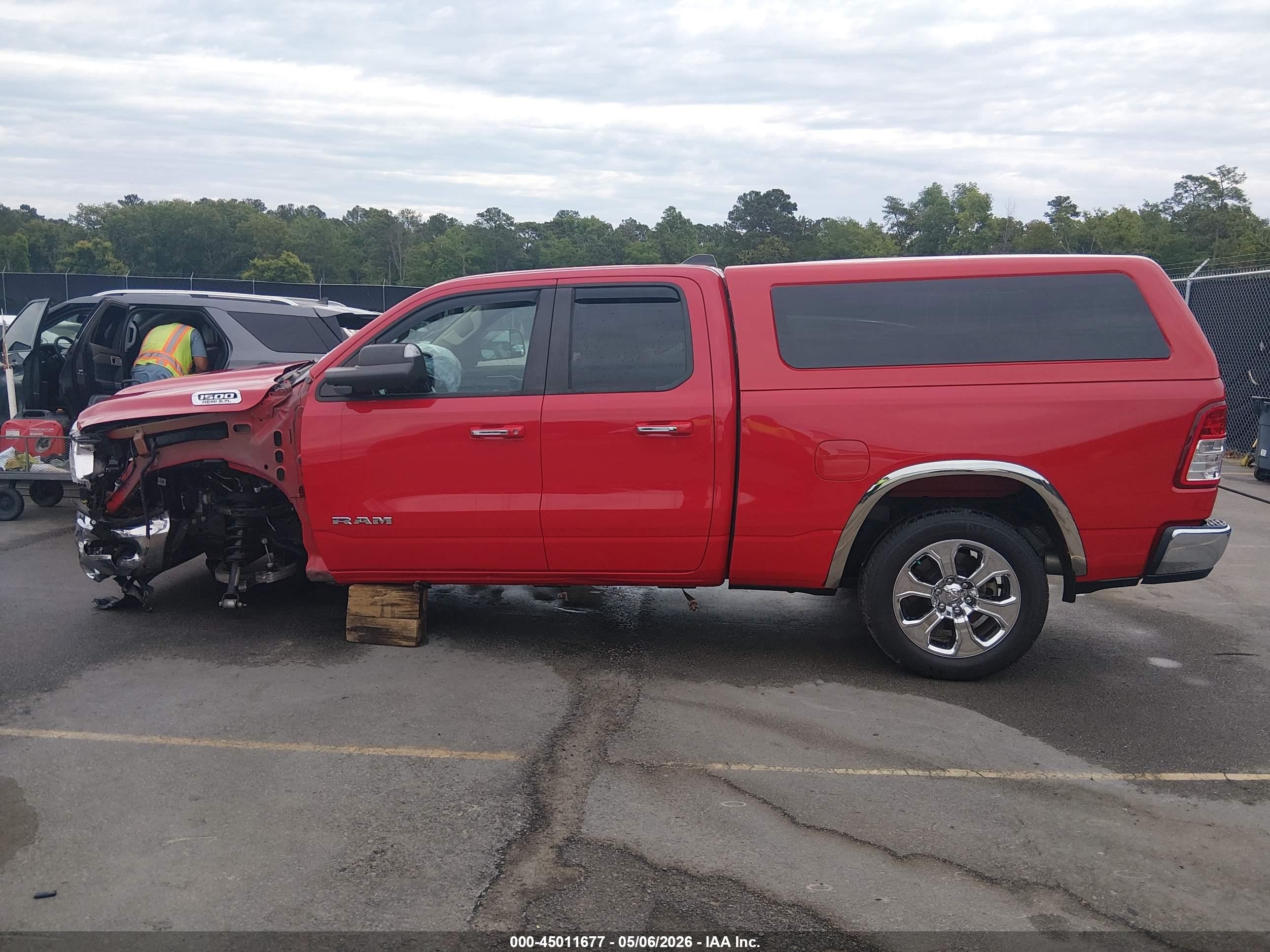 2020 Ram 1500 Big Horn  4x4 6'4 Box Red vin: 1C6SRFBT2LN110099