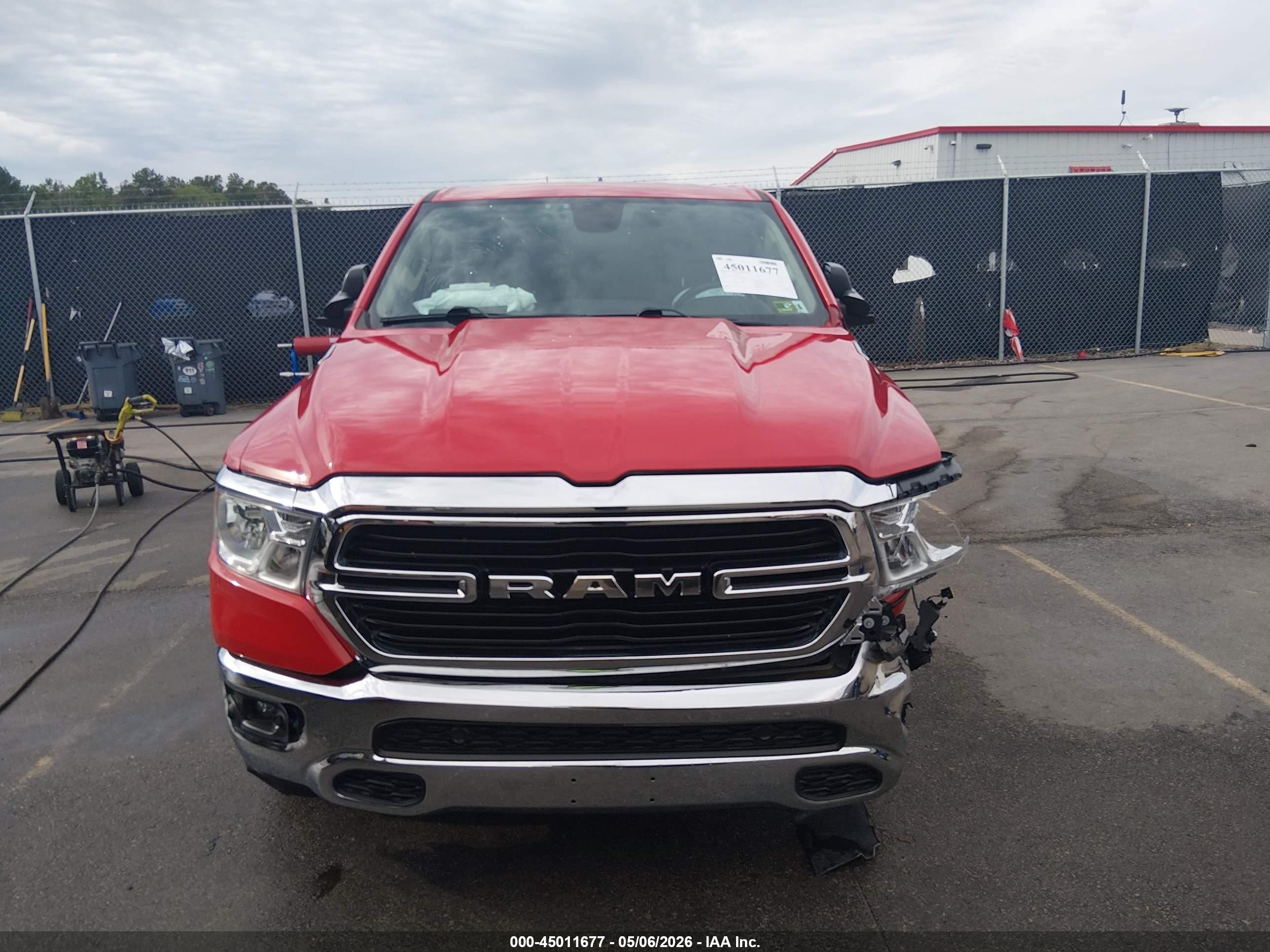 2020 Ram 1500 Big Horn  4x4 6'4 Box Red vin: 1C6SRFBT2LN110099