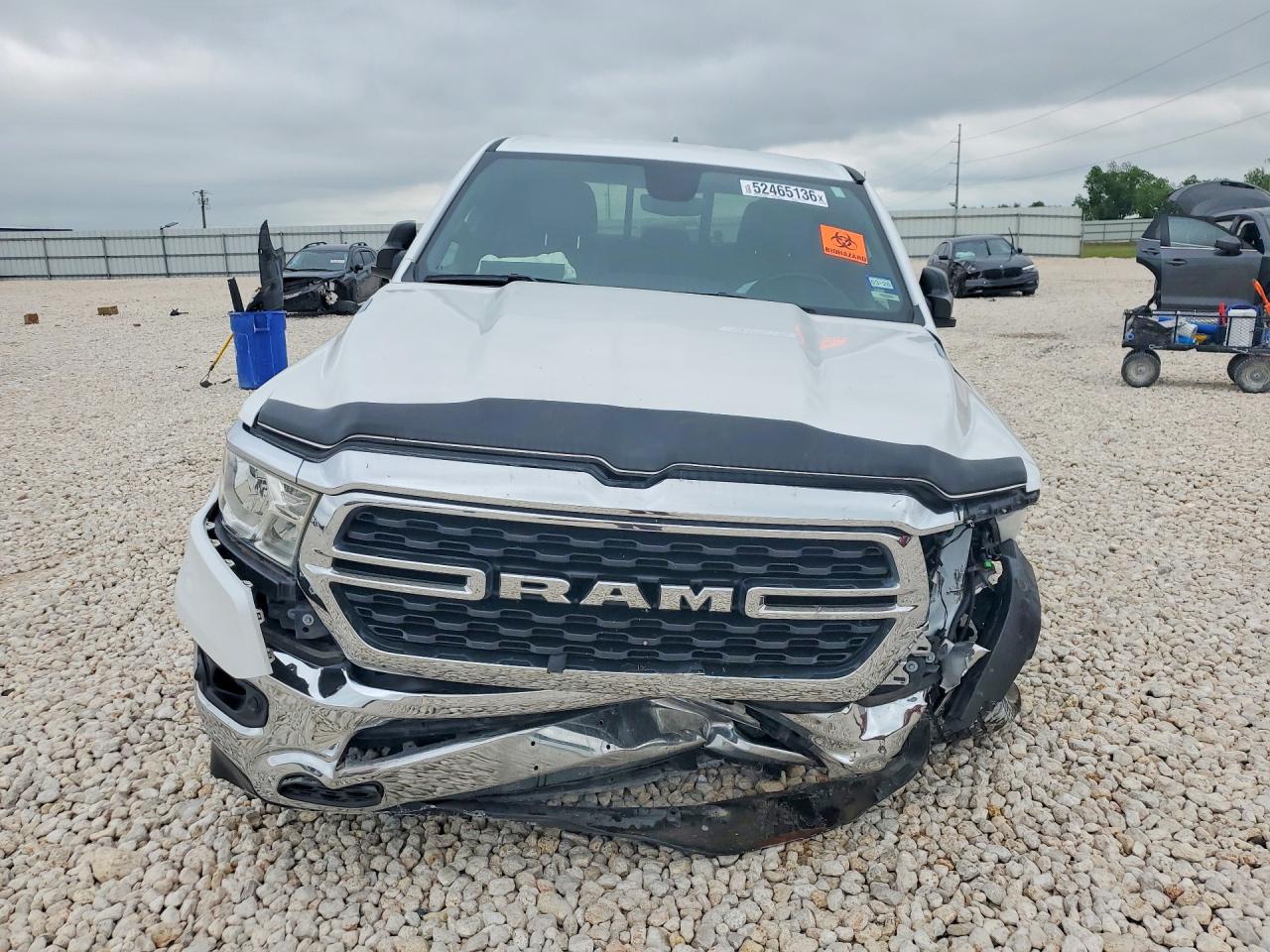 2022 Ram 1500 Big Horn White vin: 1C6SRFBT2NN420515