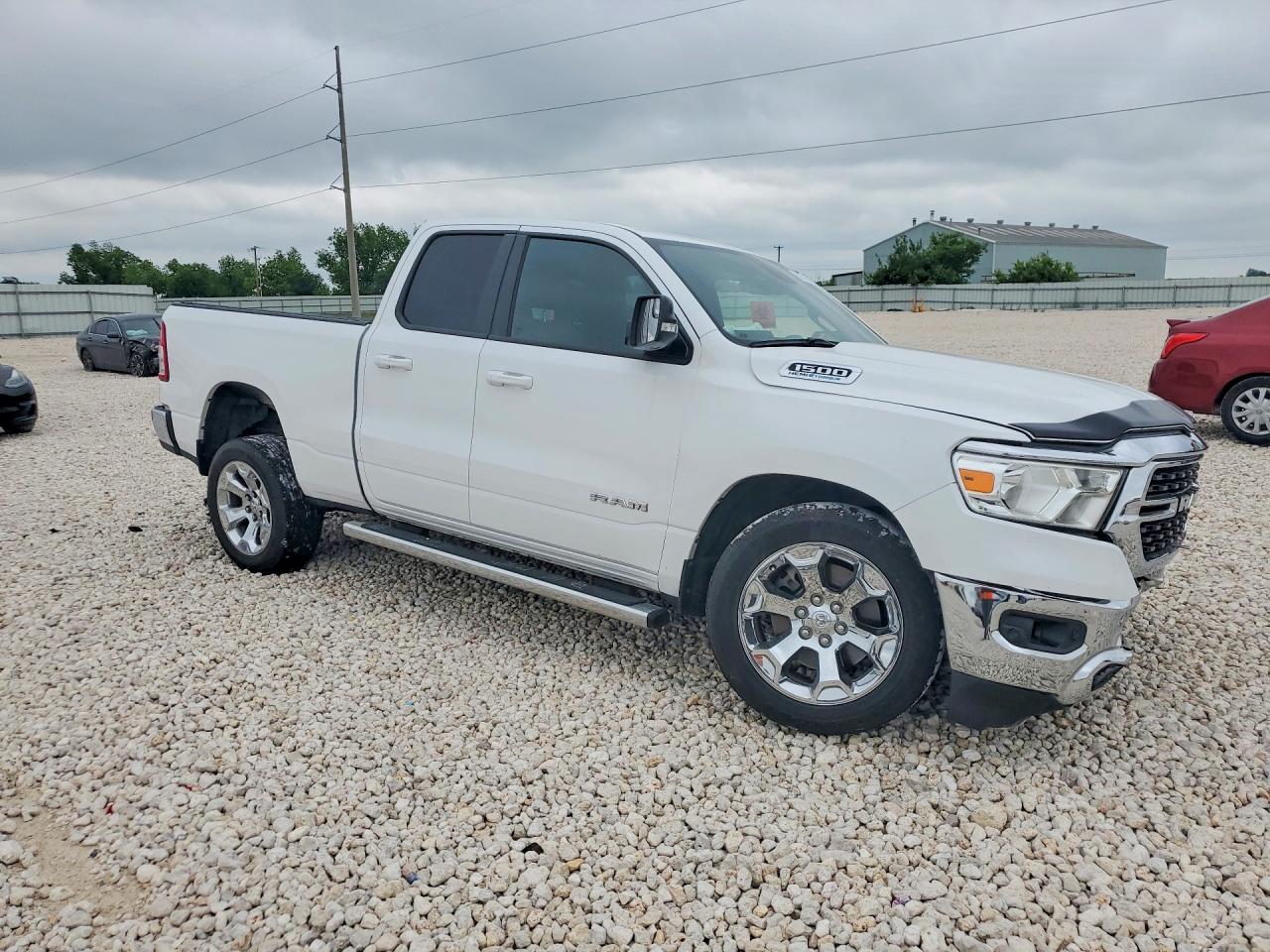 2022 Ram 1500 Big Horn White vin: 1C6SRFBT2NN420515