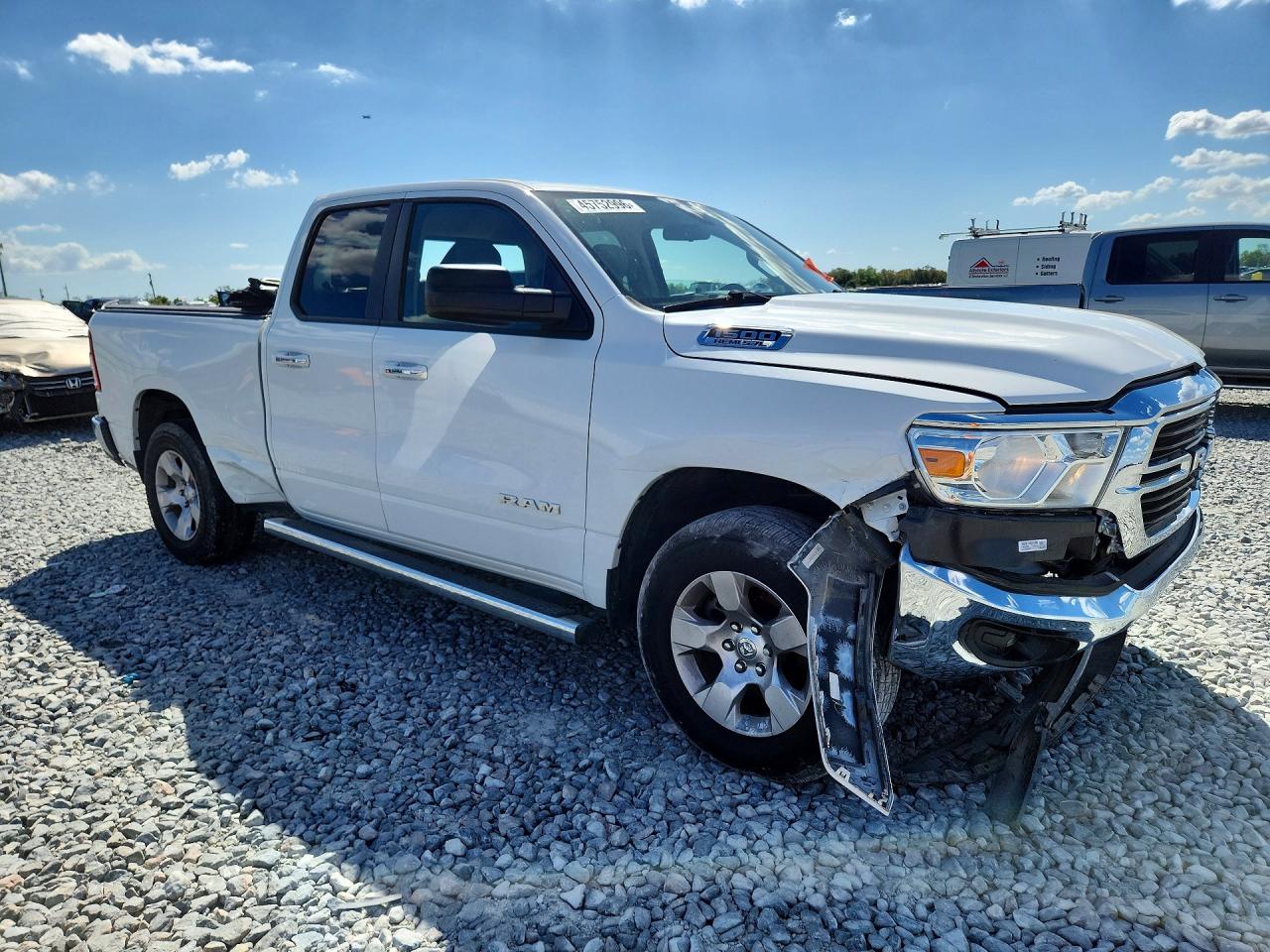 2020 Ram 1500 Big Horn White vin: 1C6SRFBT3LN204542