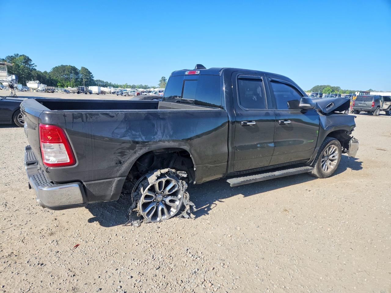 2019 Ram 1500 Big Horn Black vin: 1C6SRFBT4KN701484