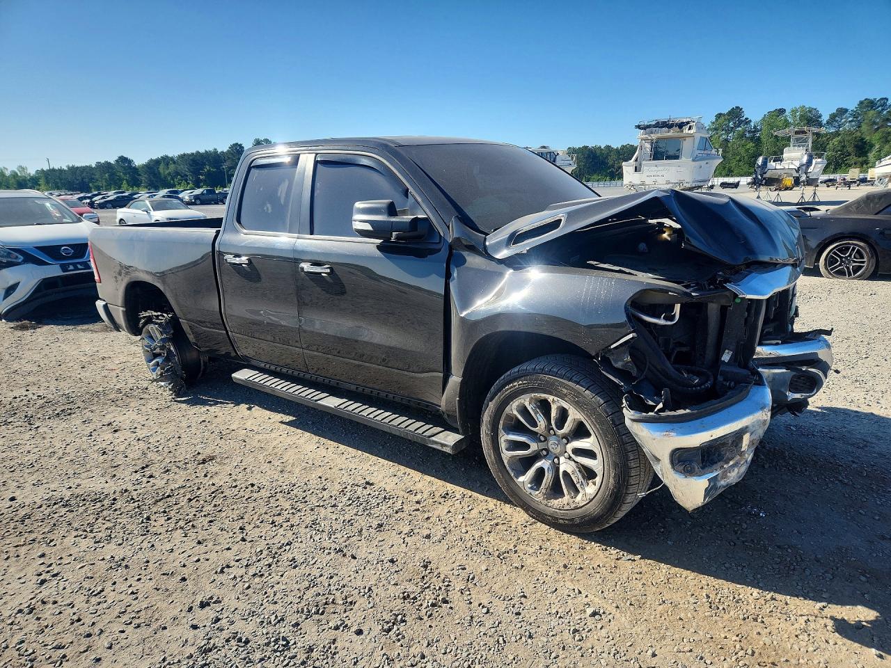 2019 Ram 1500 Big Horn Black vin: 1C6SRFBT4KN701484