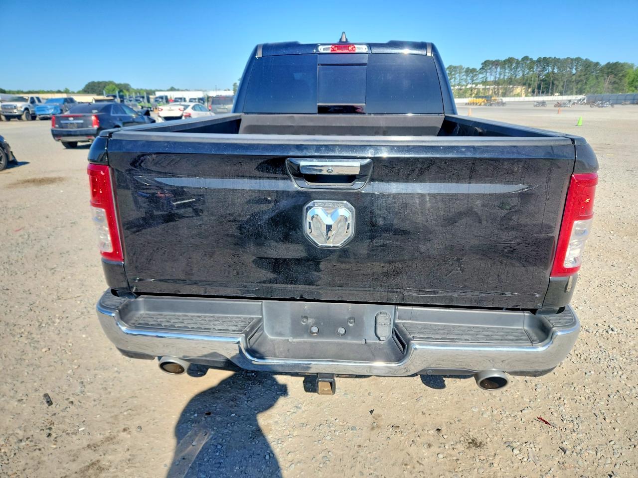 2019 Ram 1500 Big Horn Black vin: 1C6SRFBT4KN701484