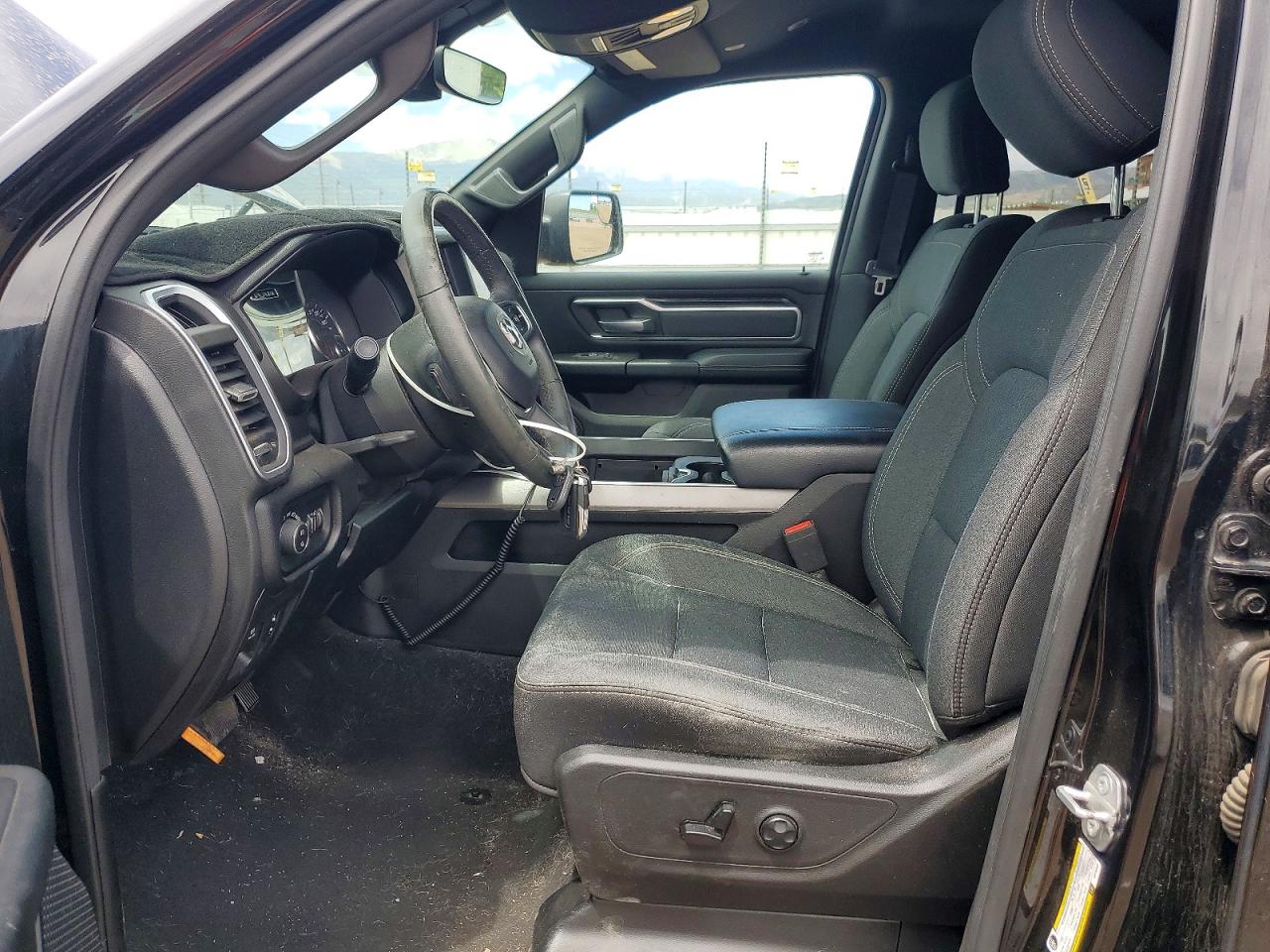 2019 Ram 1500 Big Horn Black vin: 1C6SRFBT7KN784554