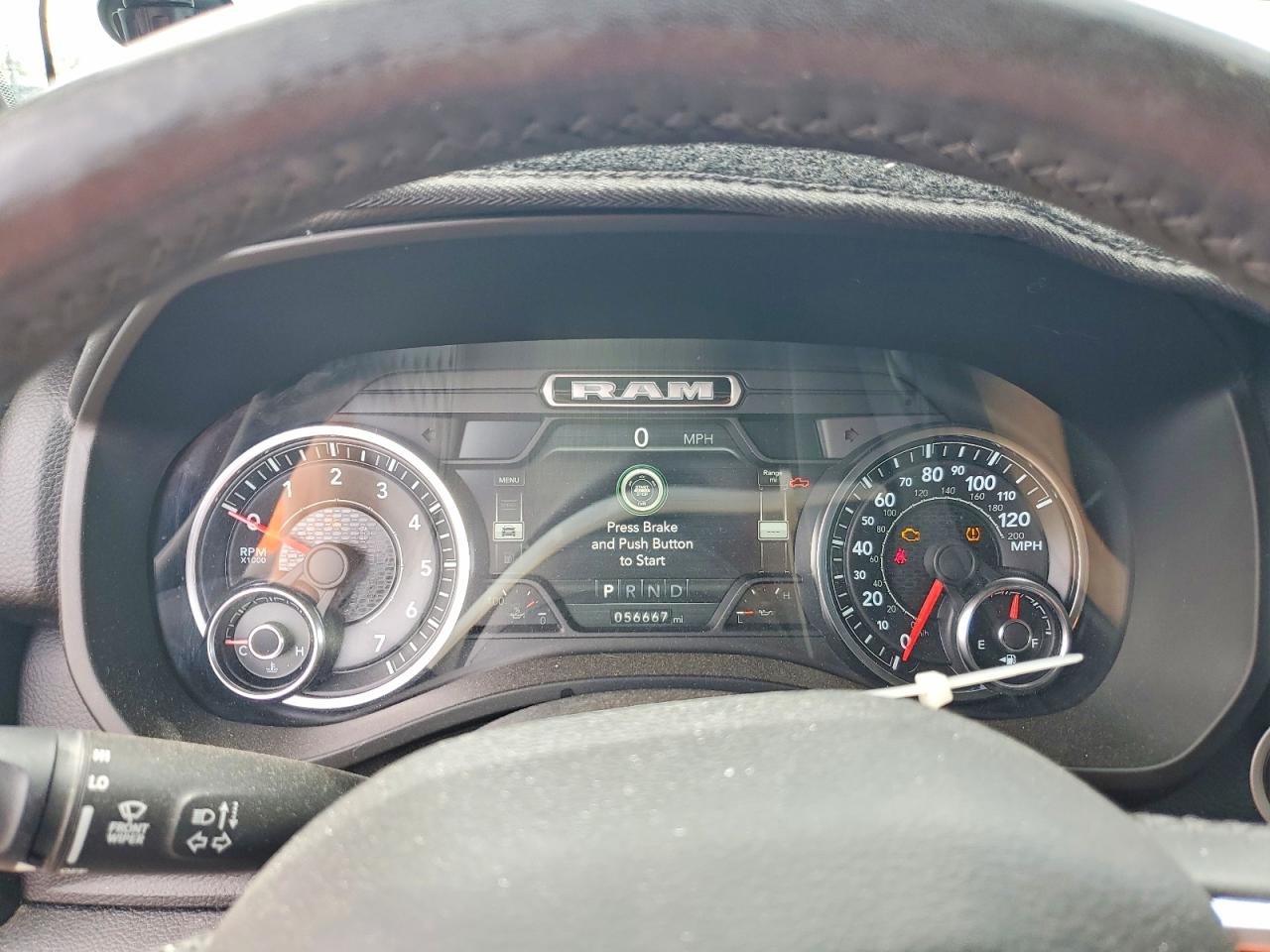 2019 Ram 1500 Big Horn Black vin: 1C6SRFBT7KN784554
