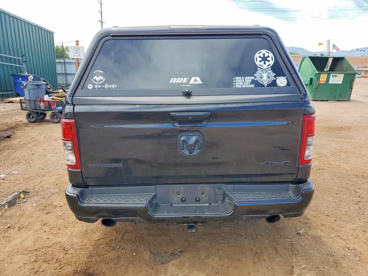 2019 Ram 1500 Big Horn Black vin: 1C6SRFBT7KN784554