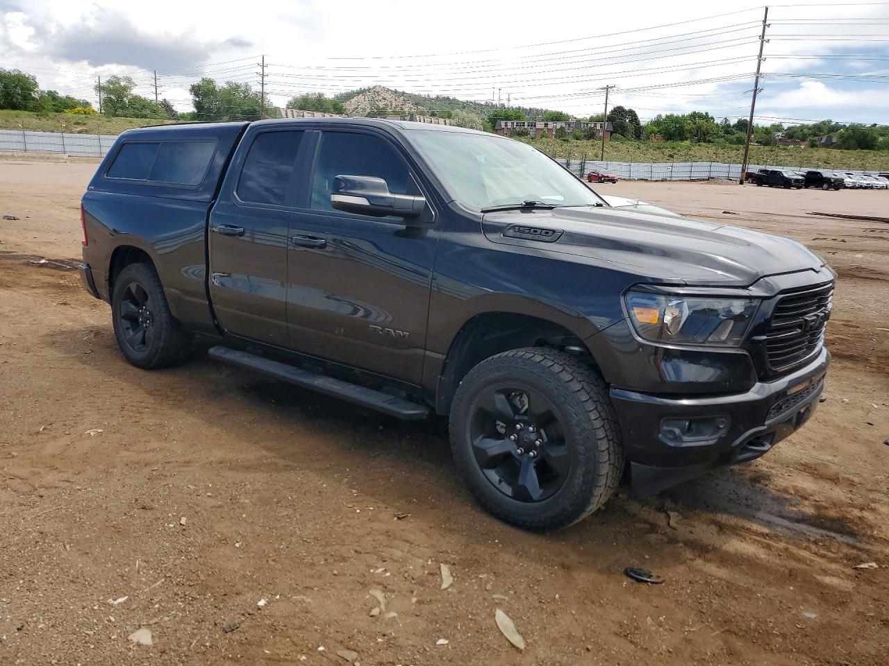 2019 Ram 1500 Big Horn Black vin: 1C6SRFBT7KN784554