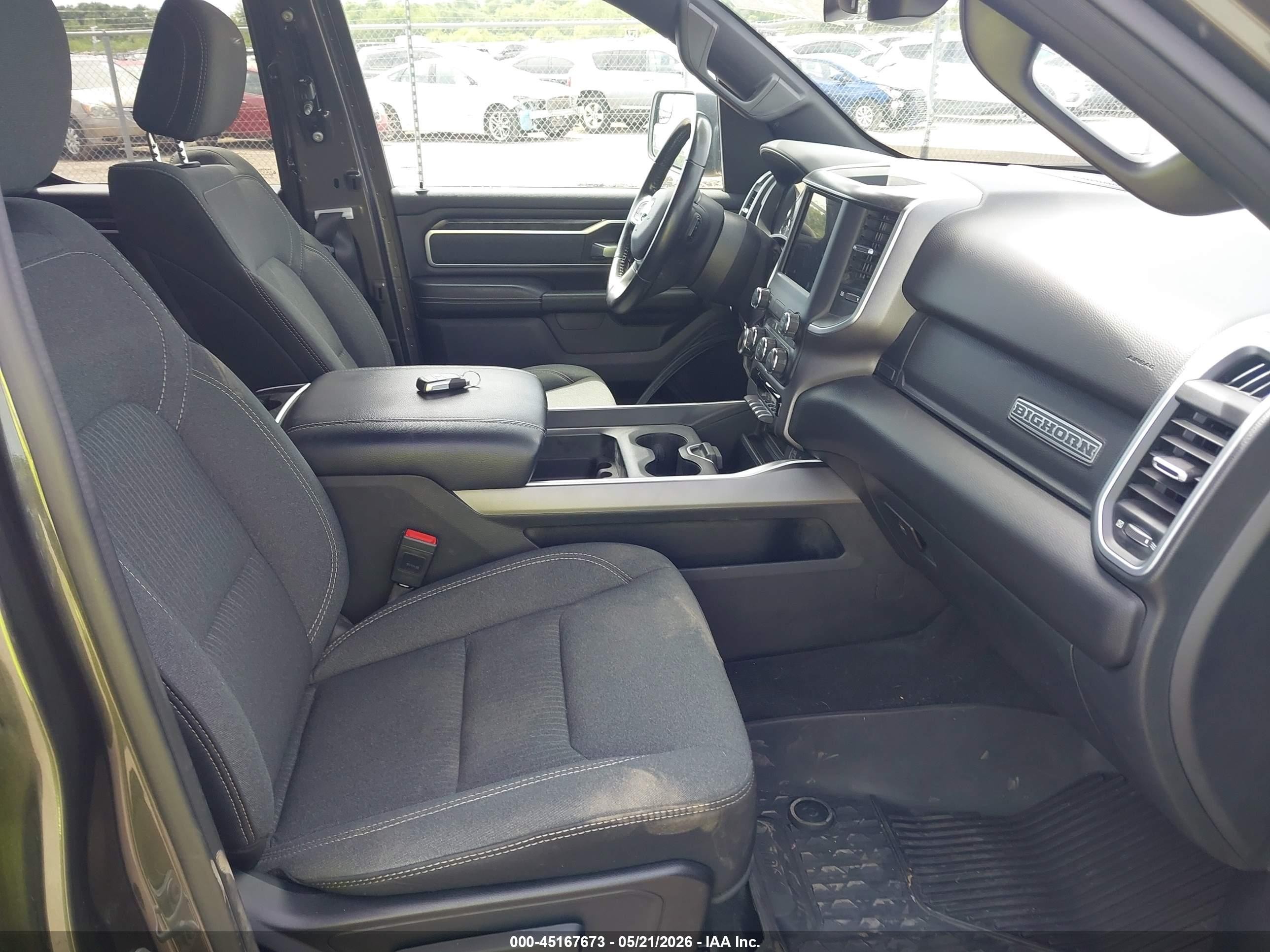 2021 Ram 1500 Big Horn  4x4 6'4 Box Gray vin: 1C6SRFBT8MN791094